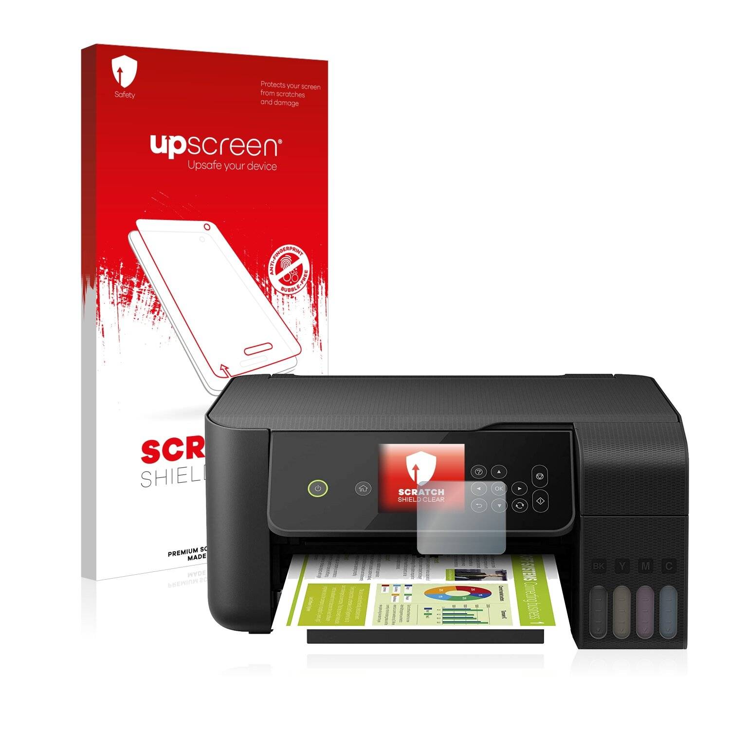 upscreen Scratch Shield Clear Premium Displayschutzfolie für Epson EcoTank
