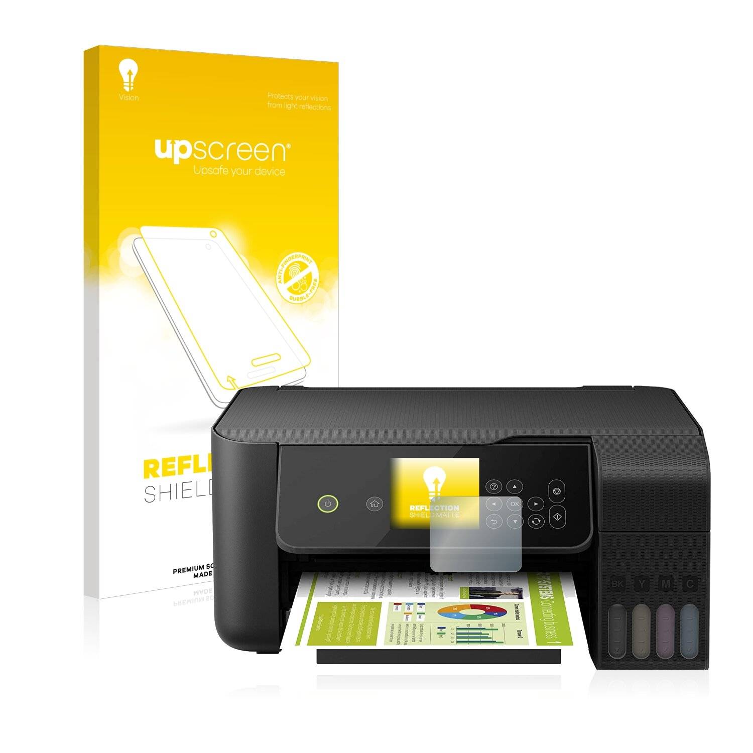 upscreen Reflection Shield Matte Premium Displayschutzfolie für Epson EcoTank