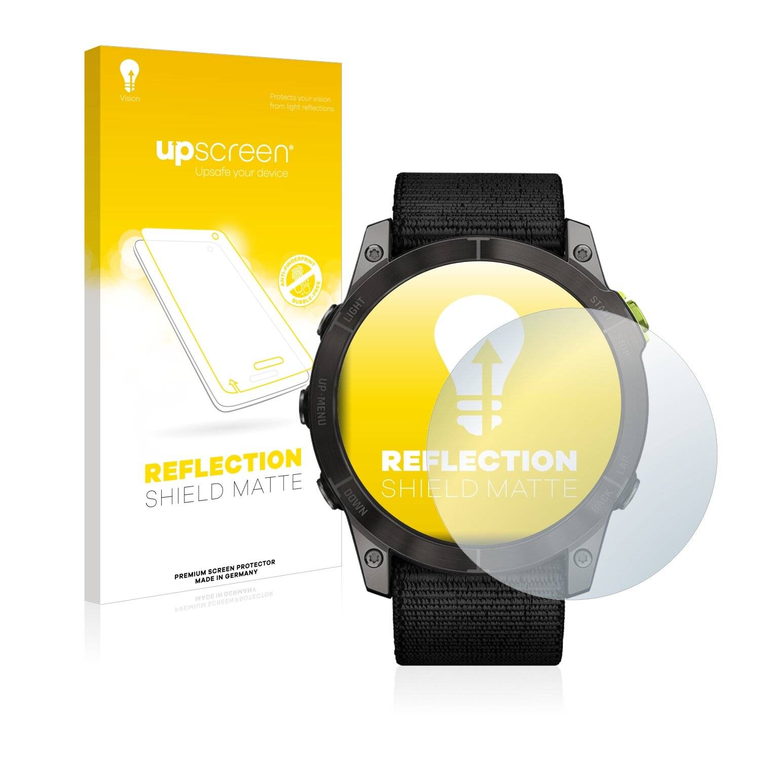 upscreen Reflection Shield Matte Premium Displayschutzfolie für Garmin Enduro