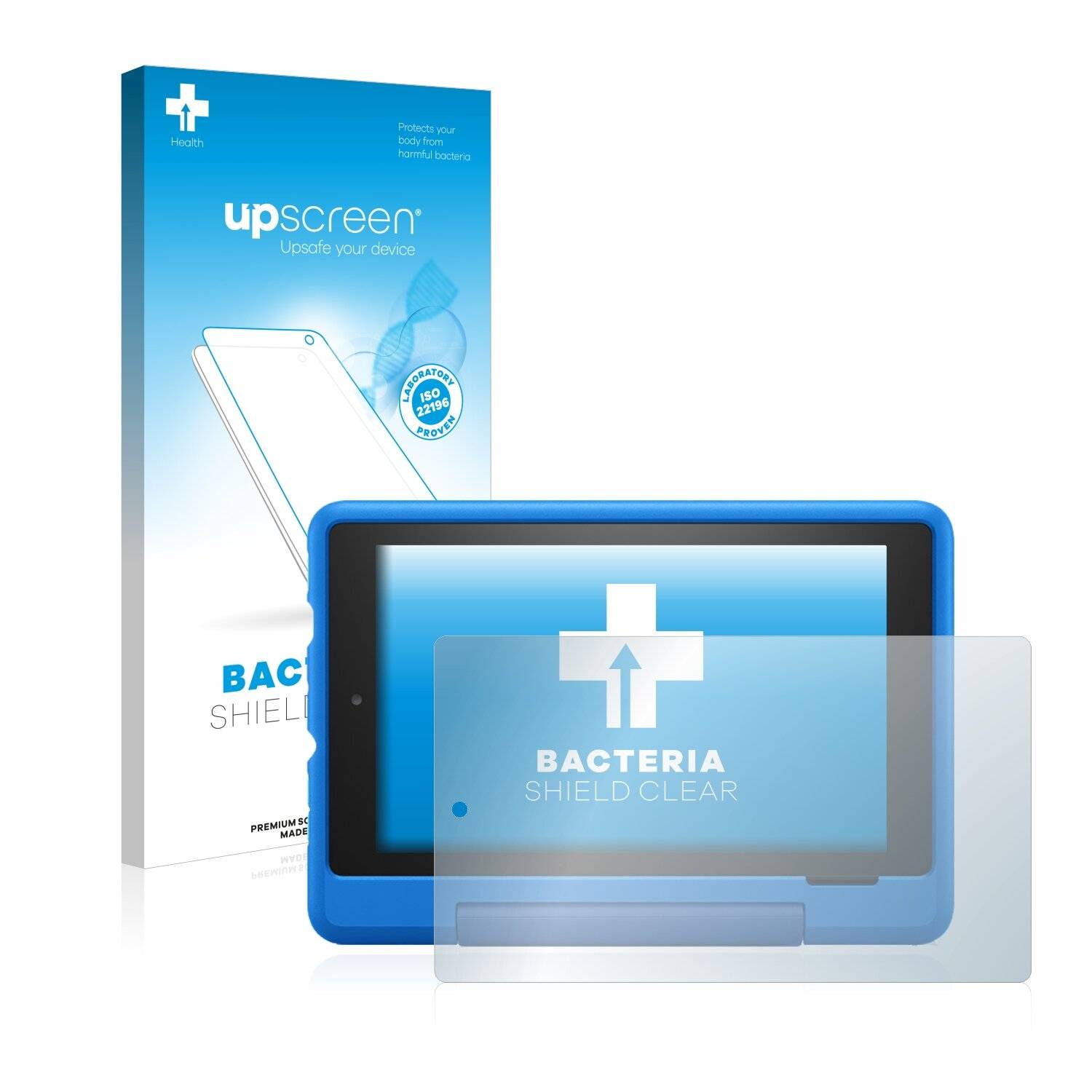 upscreen Bacteria Shield Clear Premium Antibakterielle Displayschutzfolie für Amazon Fire 7