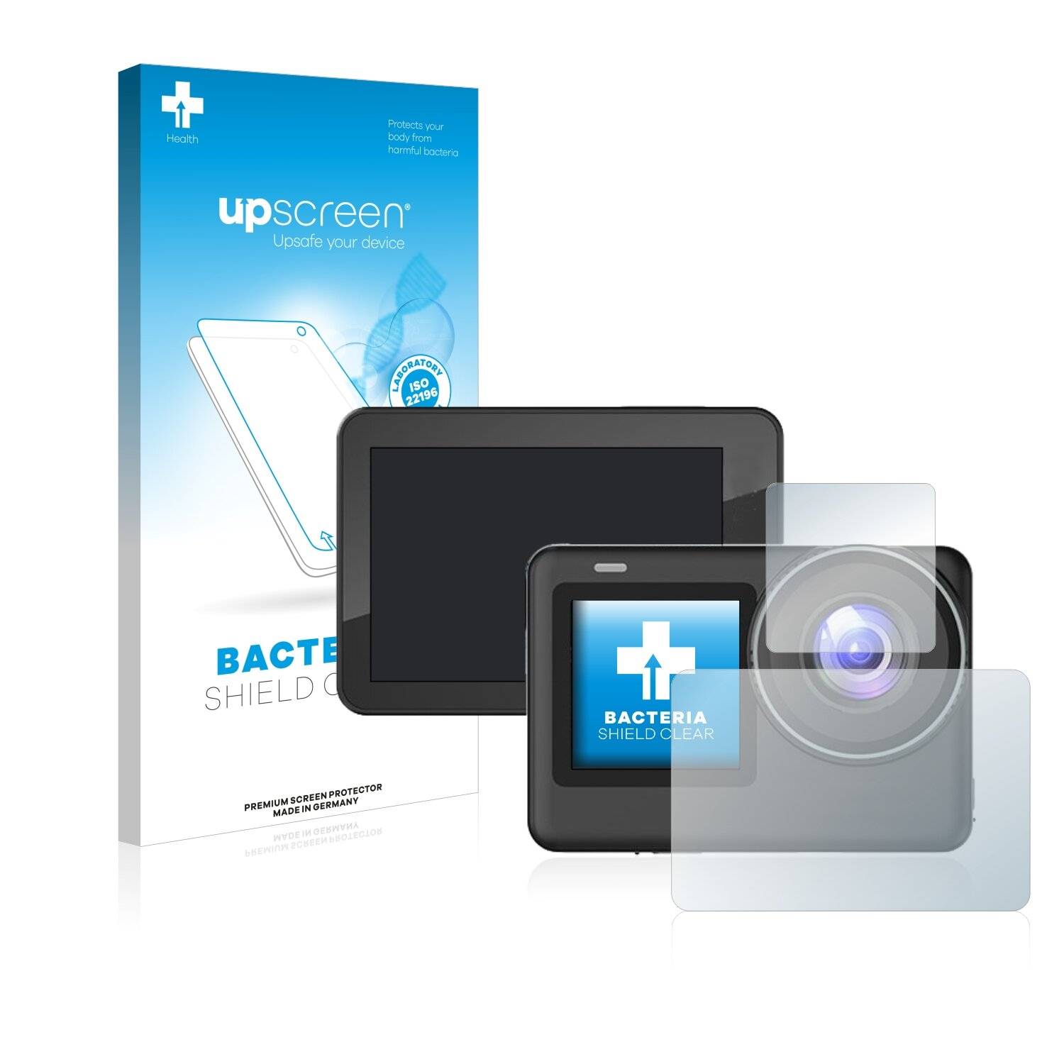 upscreen Bacteria Shield Clear Premium Antibakterielle Displayschutzfolie für SJCAM SJ10 Pro