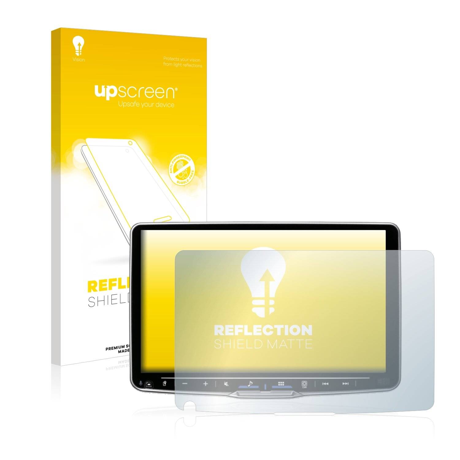 upscreen Schutzfolie für Alpine iLX-F905D Folie Matt Entspiegelt Anti-Reflex