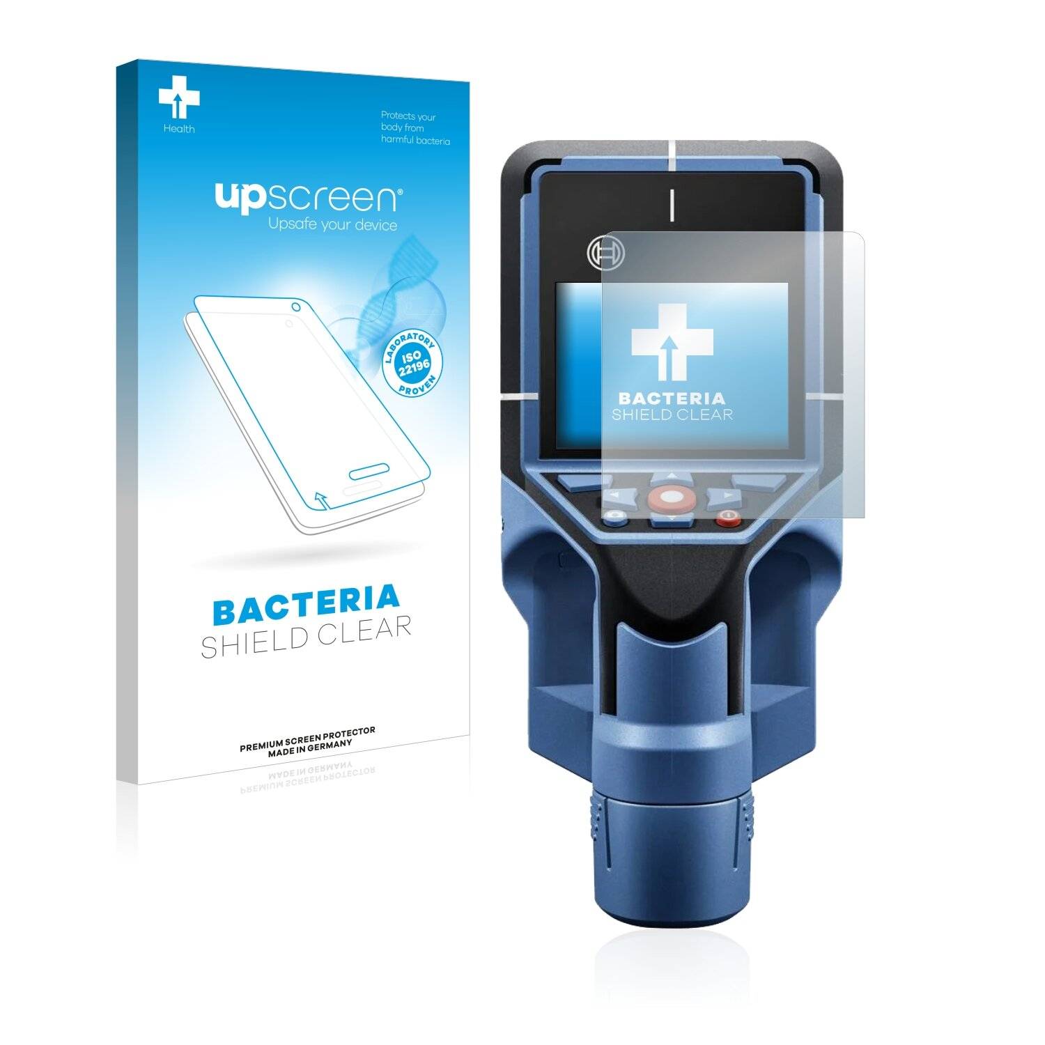 upscreen Bacteria Shield Clear Premium Antibakterielle Displayschutzfolie für Bosch D-tect