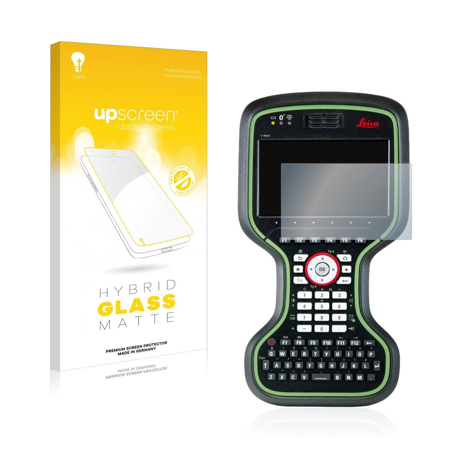 upscreen Flexible Schutz Glas Folie für Leica CS20 3.75G Disto/ Viva TS16 Schutzglas 9H Hybridglas Matt Entspiegelt