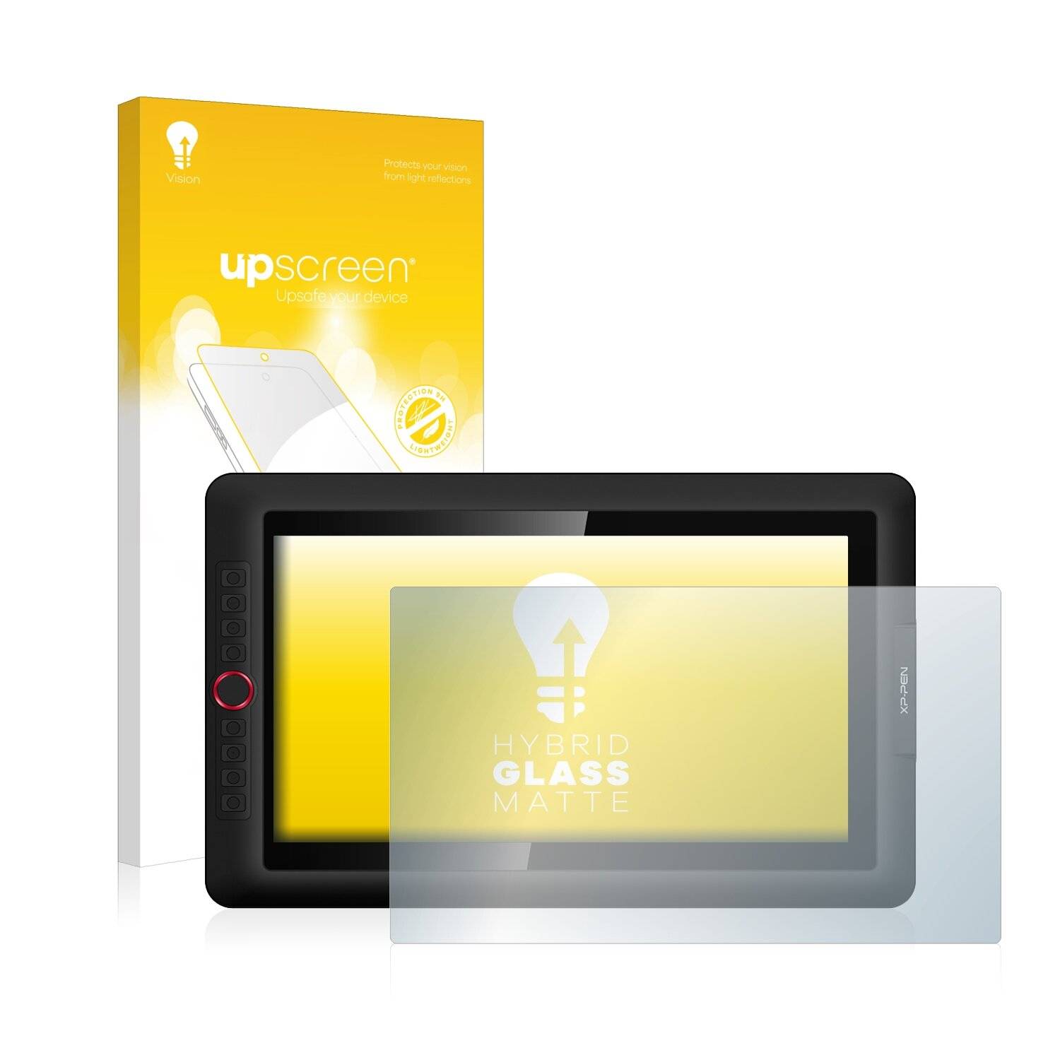 upscreen Hybrid Glass Matte Premium Schutzglas Folie für XP-Pen Artist 15.6