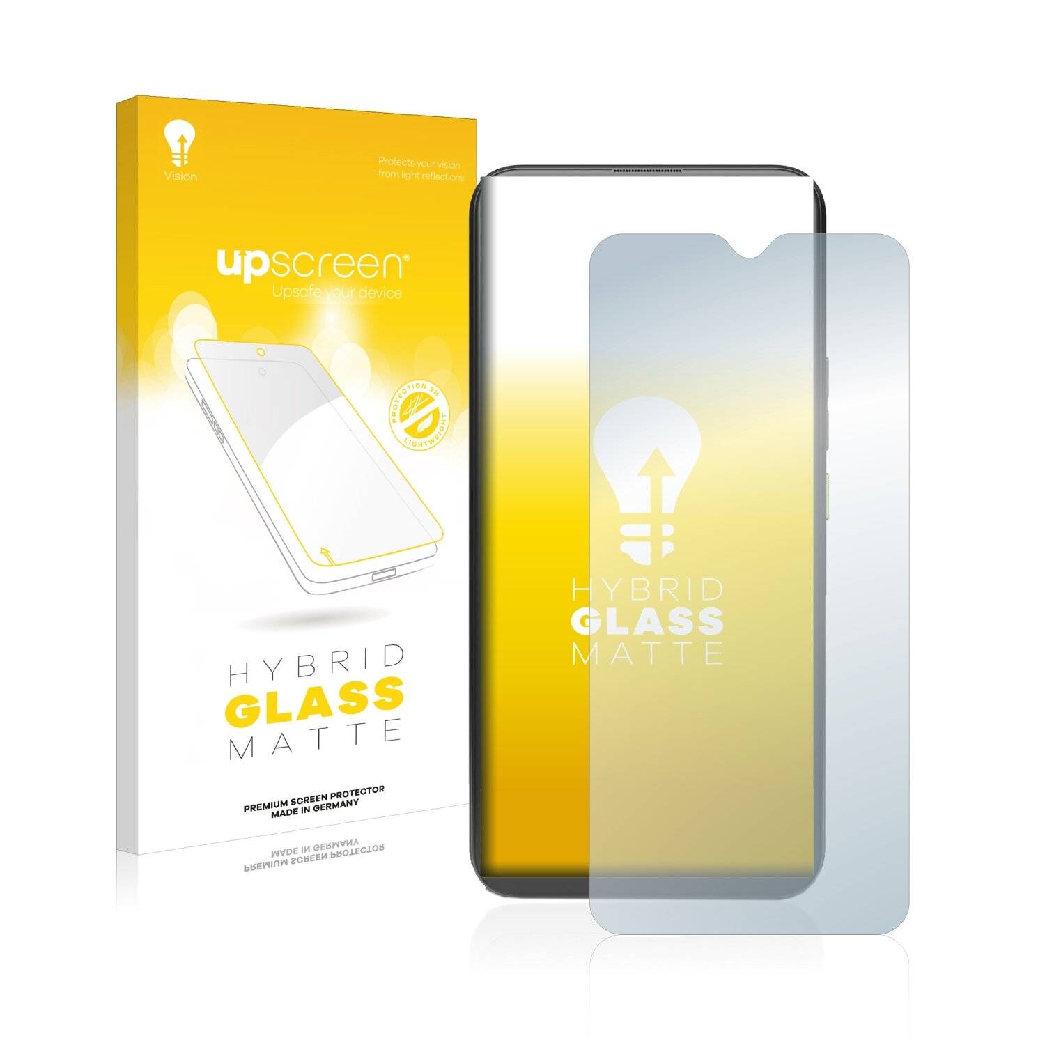 upscreen Flexible Schutz Glas Folie für 4G Systems Rephone Schutzglas 9H Hybridglas Matt Entspiegelt
