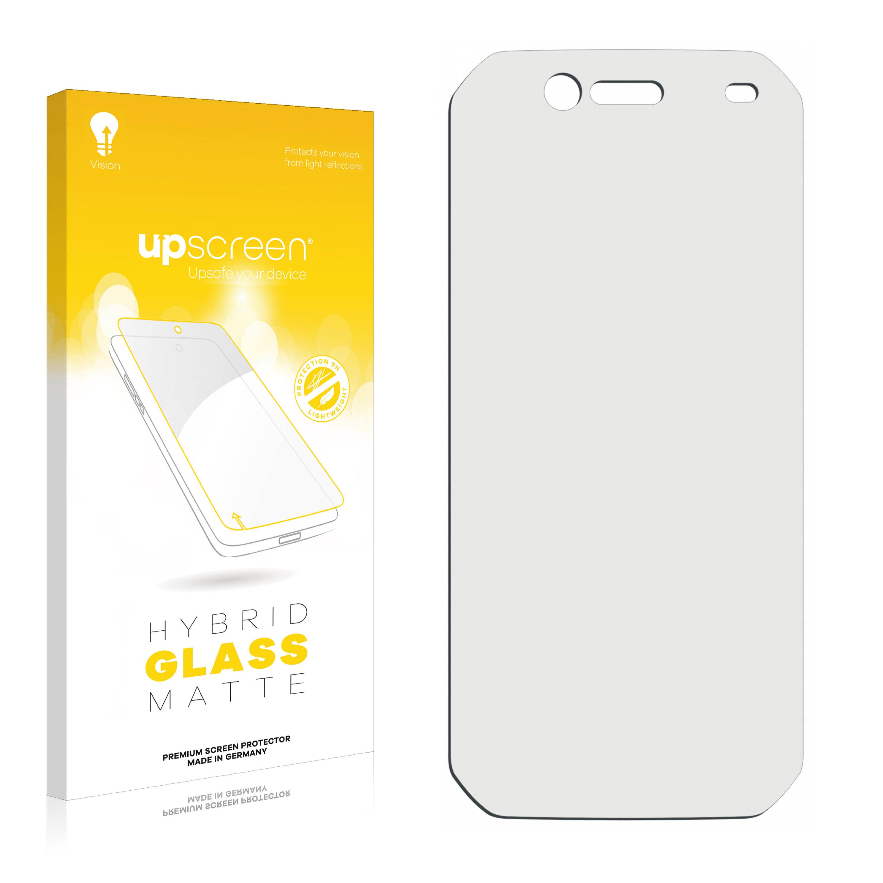 upscreen Flexible Panzerglasfolie für Caterpillar Cat S42 Schutzglas 9H Hybridglas Matt Entspiegelt