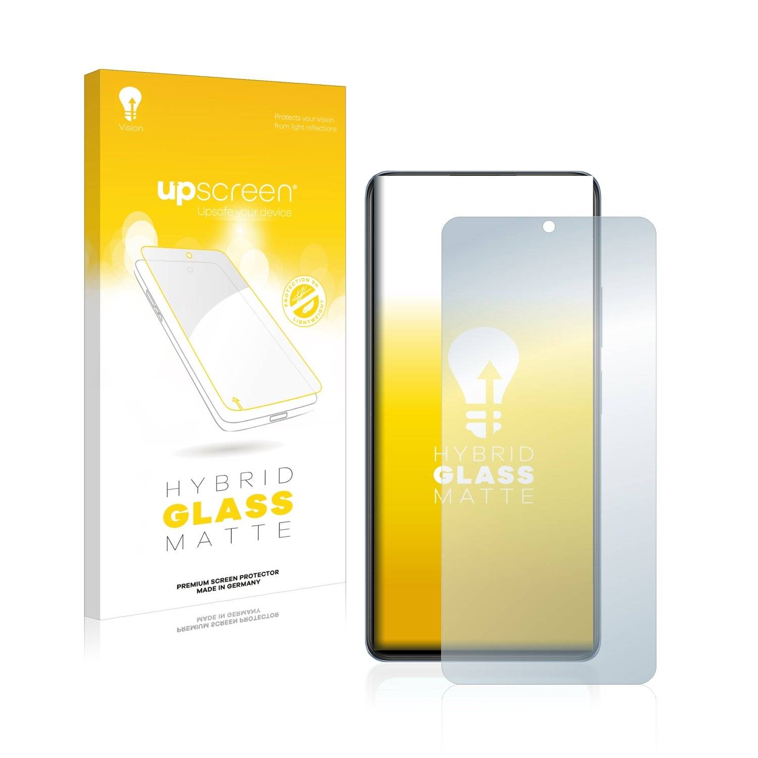 upscreen Flexible Panzerglasfolie für Xiaomi Redmi Note 10 Pro Max Schutzglas 9H Hybridglas Matt Entspiegelt
