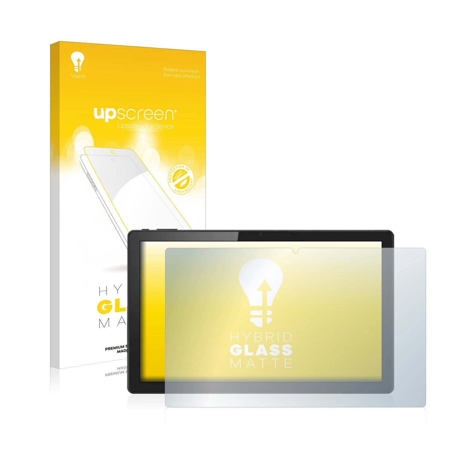 upscreen Hybrid Glass Matte Premium Schutzglas Folie für Acer ACTAB1422