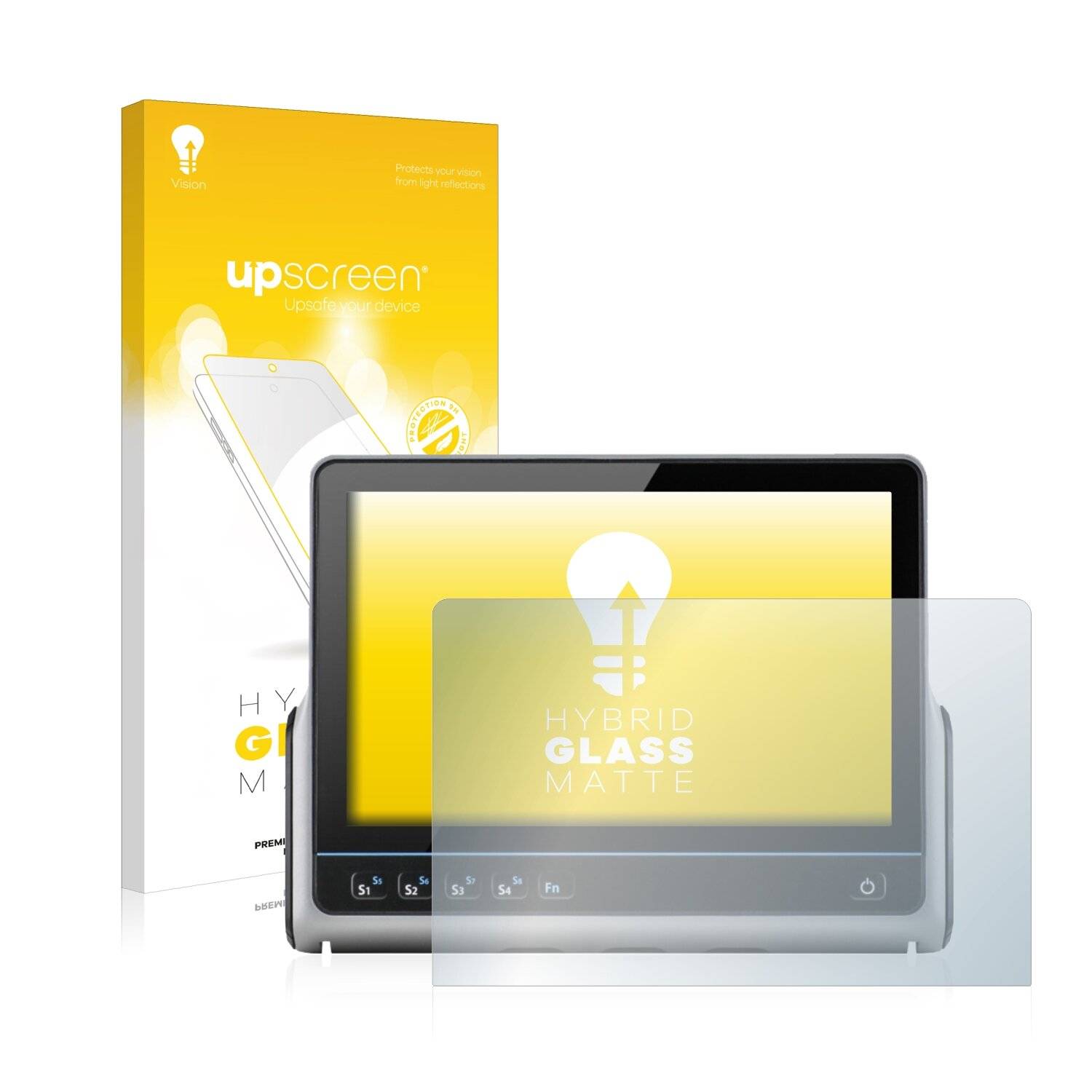 upscreen Hybrid Glass Matte Premium Schutzglas Folie für ads-tec