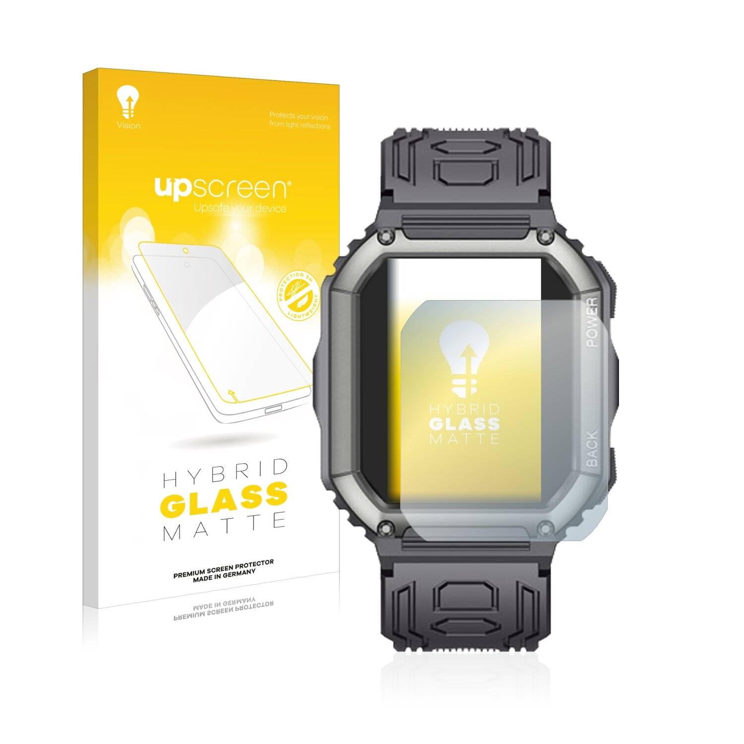 upscreen Hybrid Glass Matte Premium Schutzglas Folie für Song Man