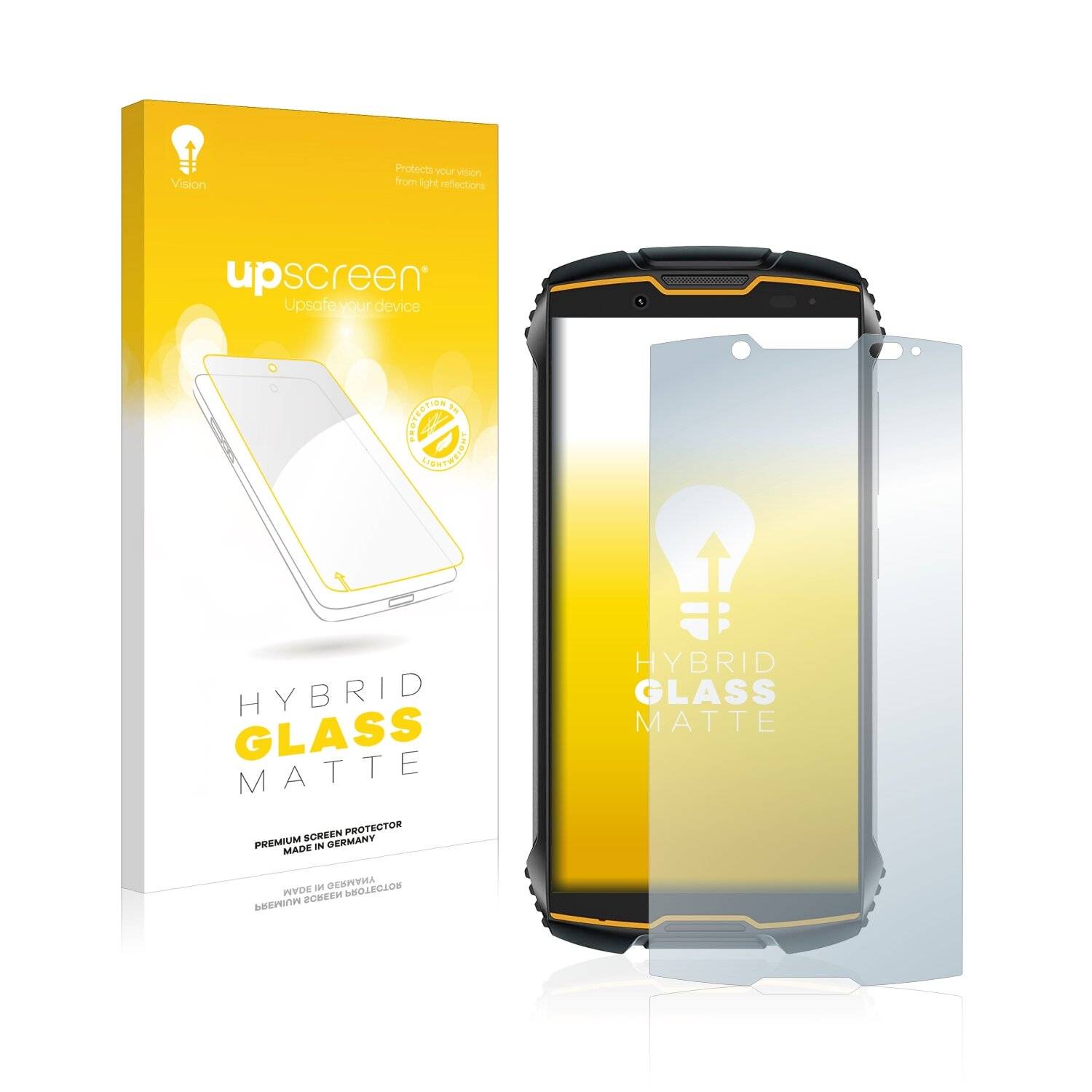upscreen Flexible Panzerglasfolie für Cubot King Kong Mini 2 Schutzglas 9H Hybridglas Matt Entspiegelt