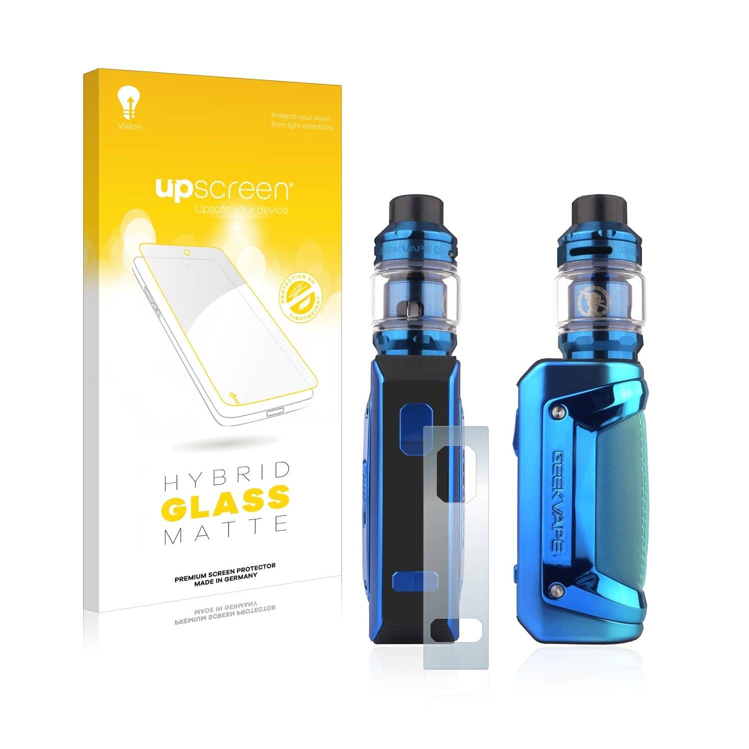 upscreen Flexible Schutz Glas Folie für GeekVape Aegis Solo 2 Schutzglas 9H Hybridglas Matt Entspiegelt