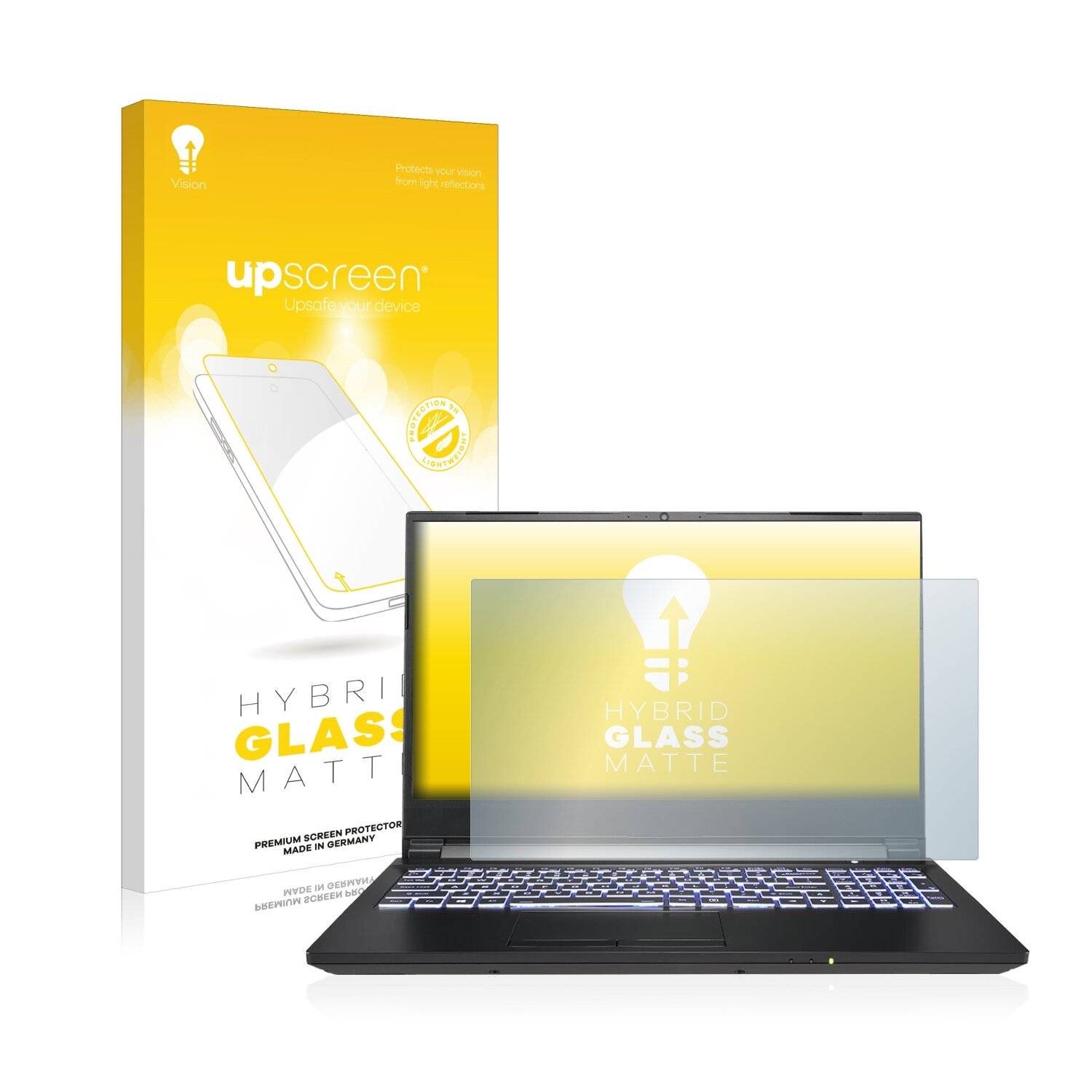 upscreen Hybrid Glass Matte Premium Schutzglas Folie für Gigabyte A5