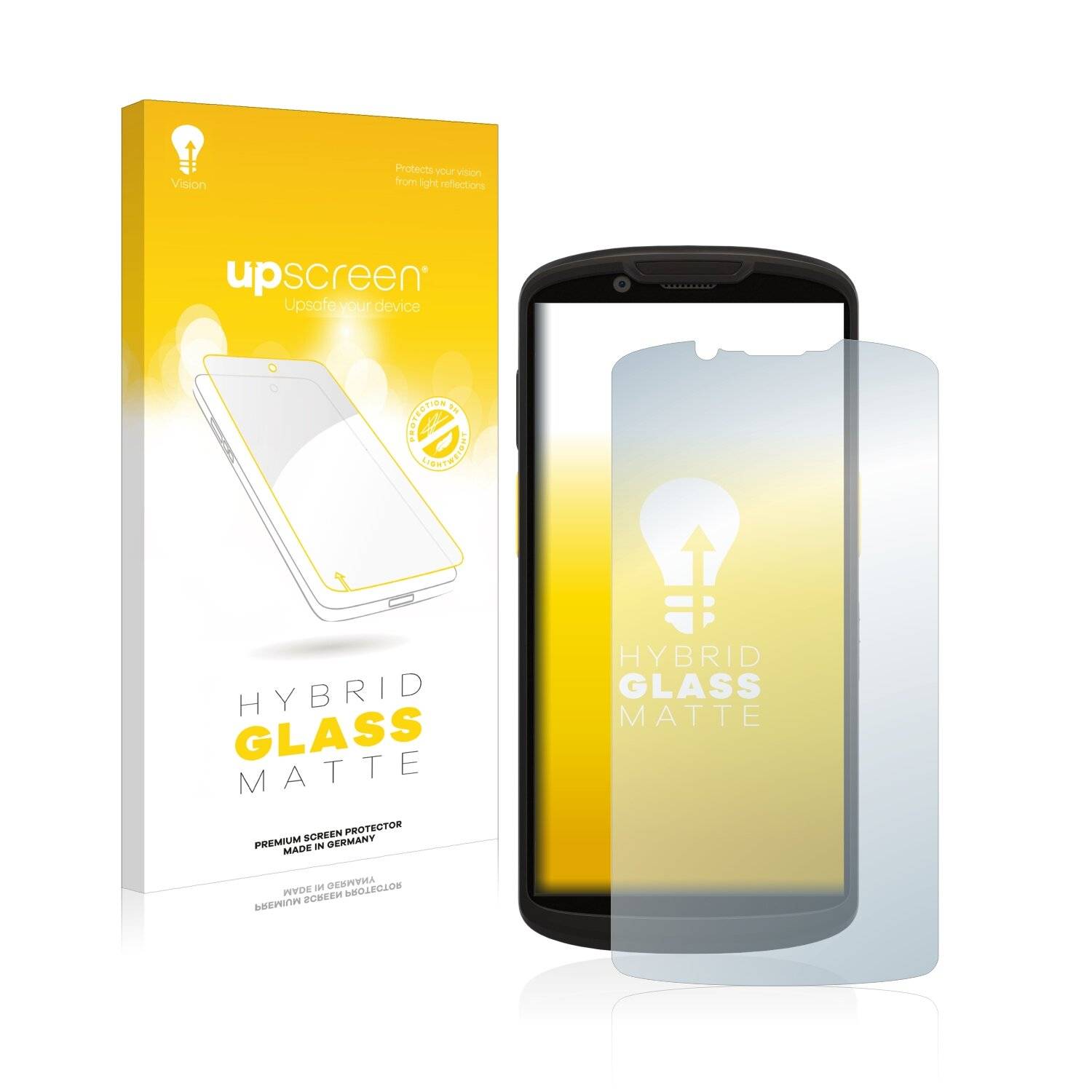 upscreen Hybrid Glass Matte Premium Schutzglas Folie für Zebra