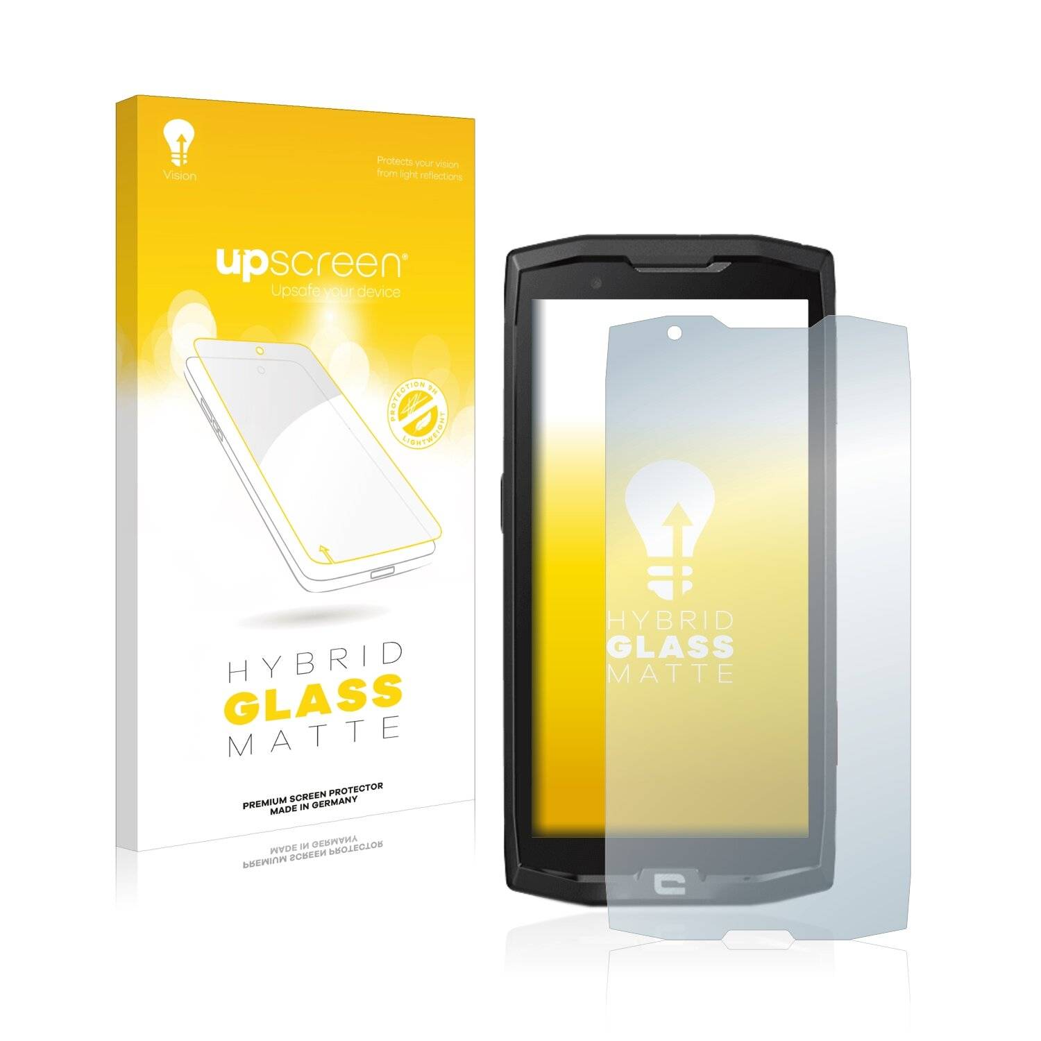 upscreen Flexible Schutz Glas Folie für Crosscall Core X4 Schutzglas 9H Hybridglas Matt Entspiegelt