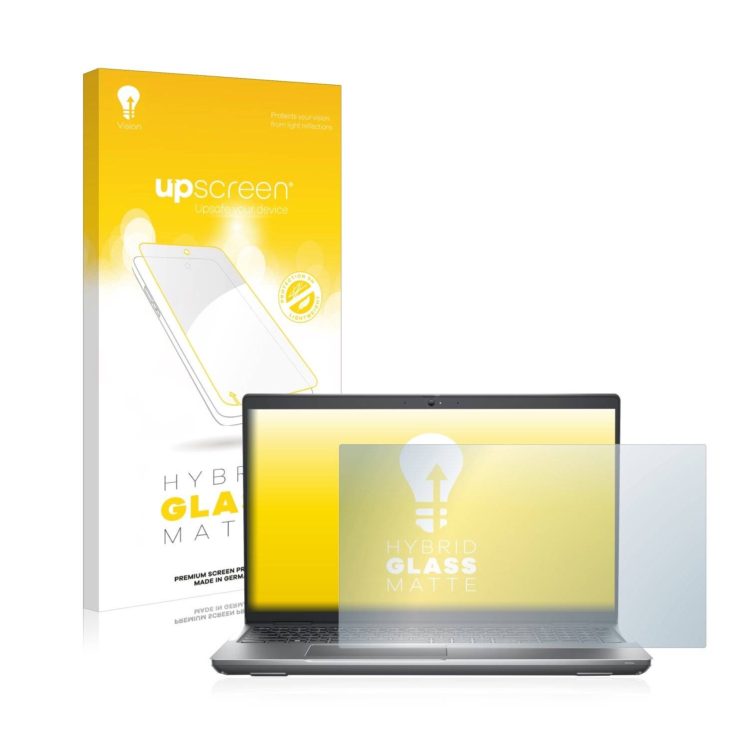 upscreen Hybrid Glass Matte Premium Schutzglas Folie für Dell Precision