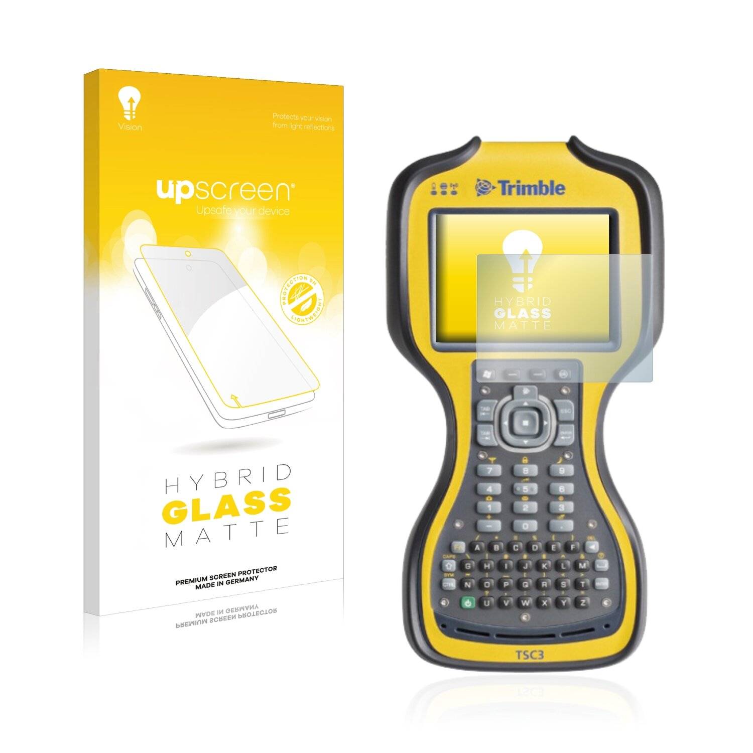 upscreen Hybrid Glas Matt Panzer-Folie für Trimble TSC3