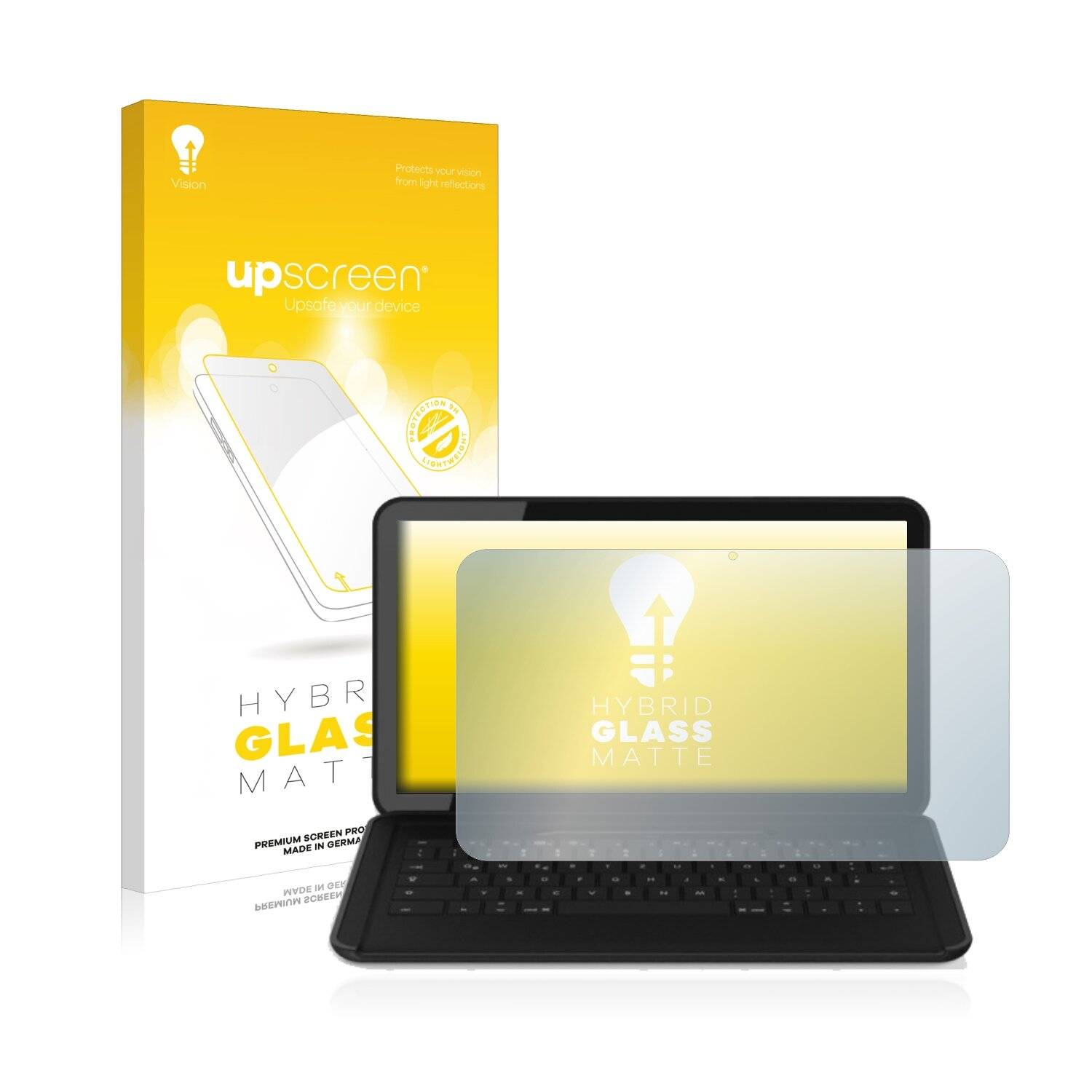 upscreen Hybrid Glass Matte Premium Schutzglas Folie für Shift