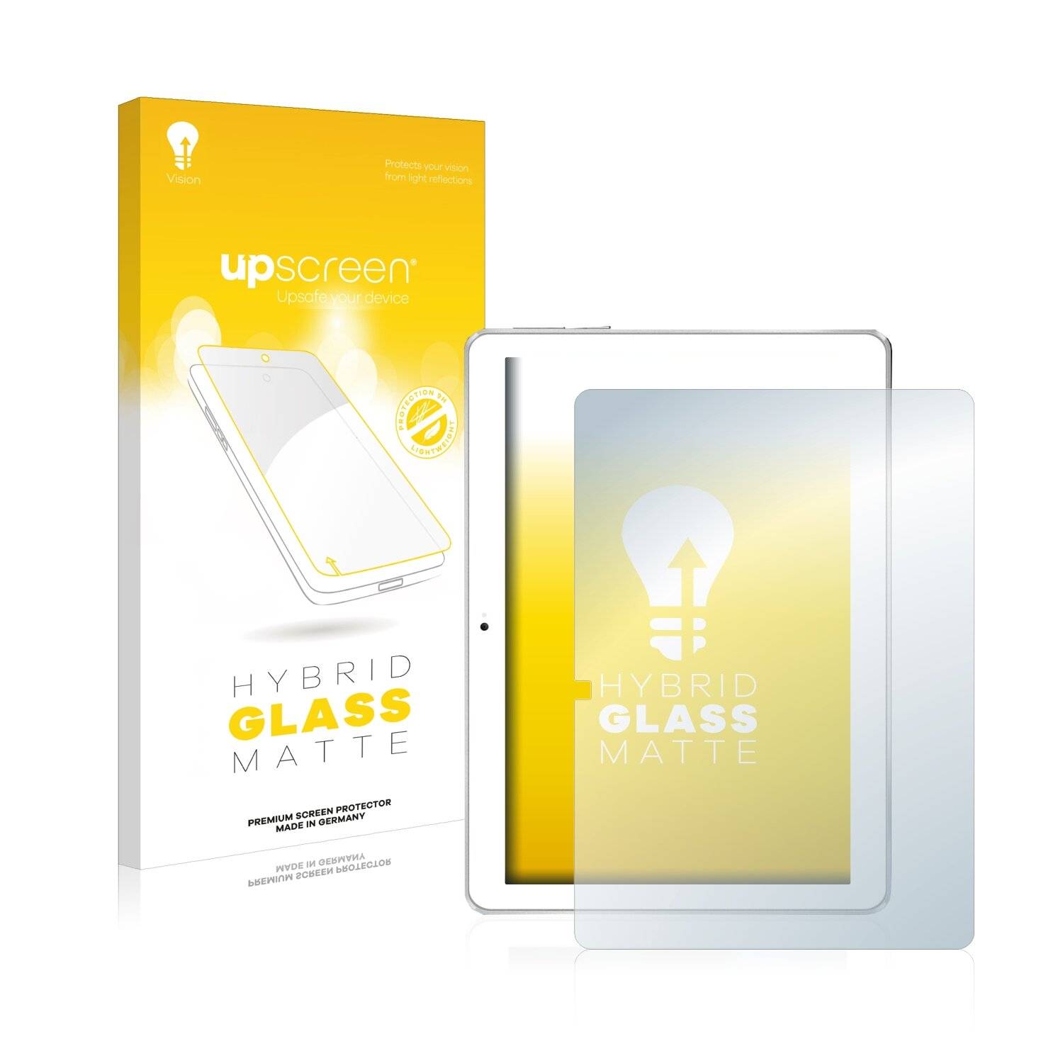 upscreen Hybrid Glass Matte Premium Schutzglas Folie für Toscido X104