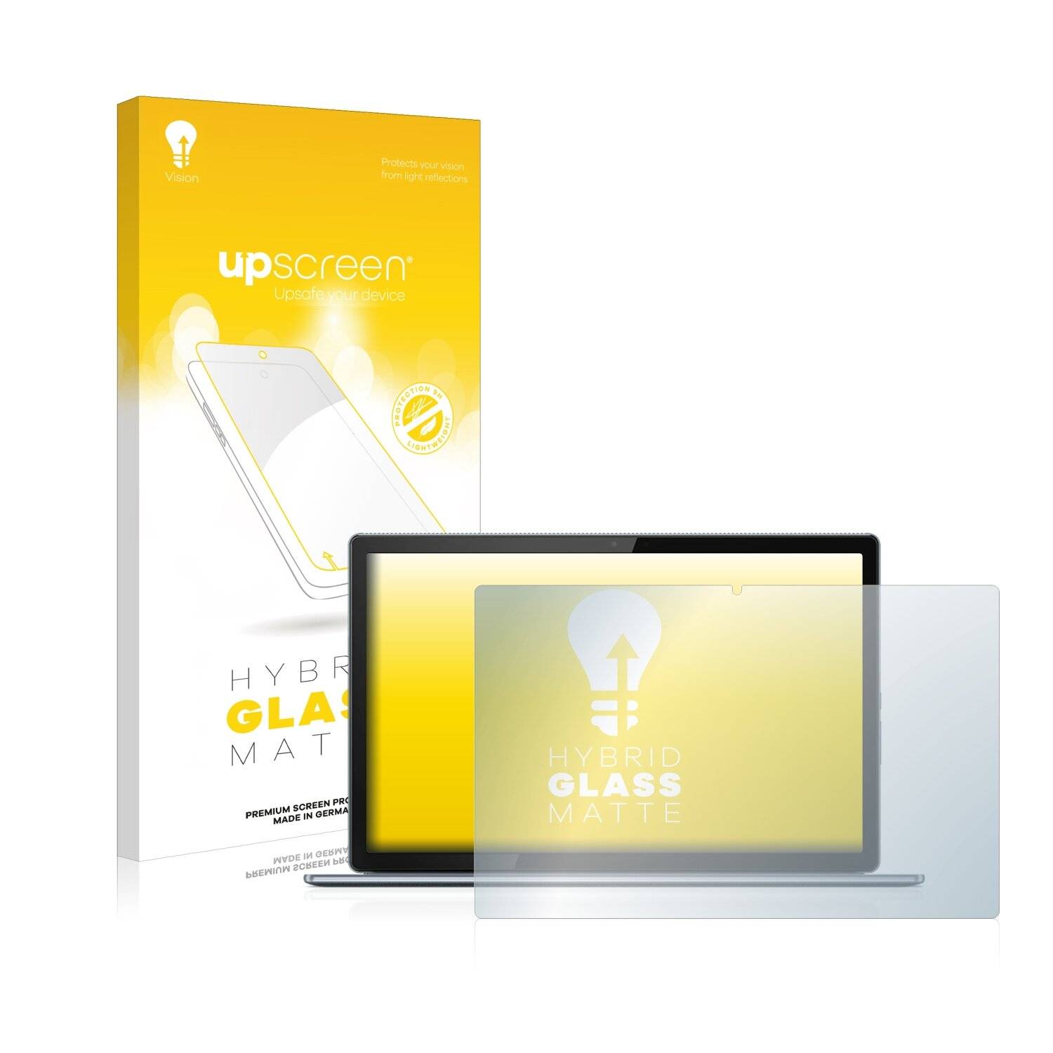 upscreen Hybrid Glass Matte Premium Schutzglas Folie für Lenovo IdeaPad Duet 5i (12,