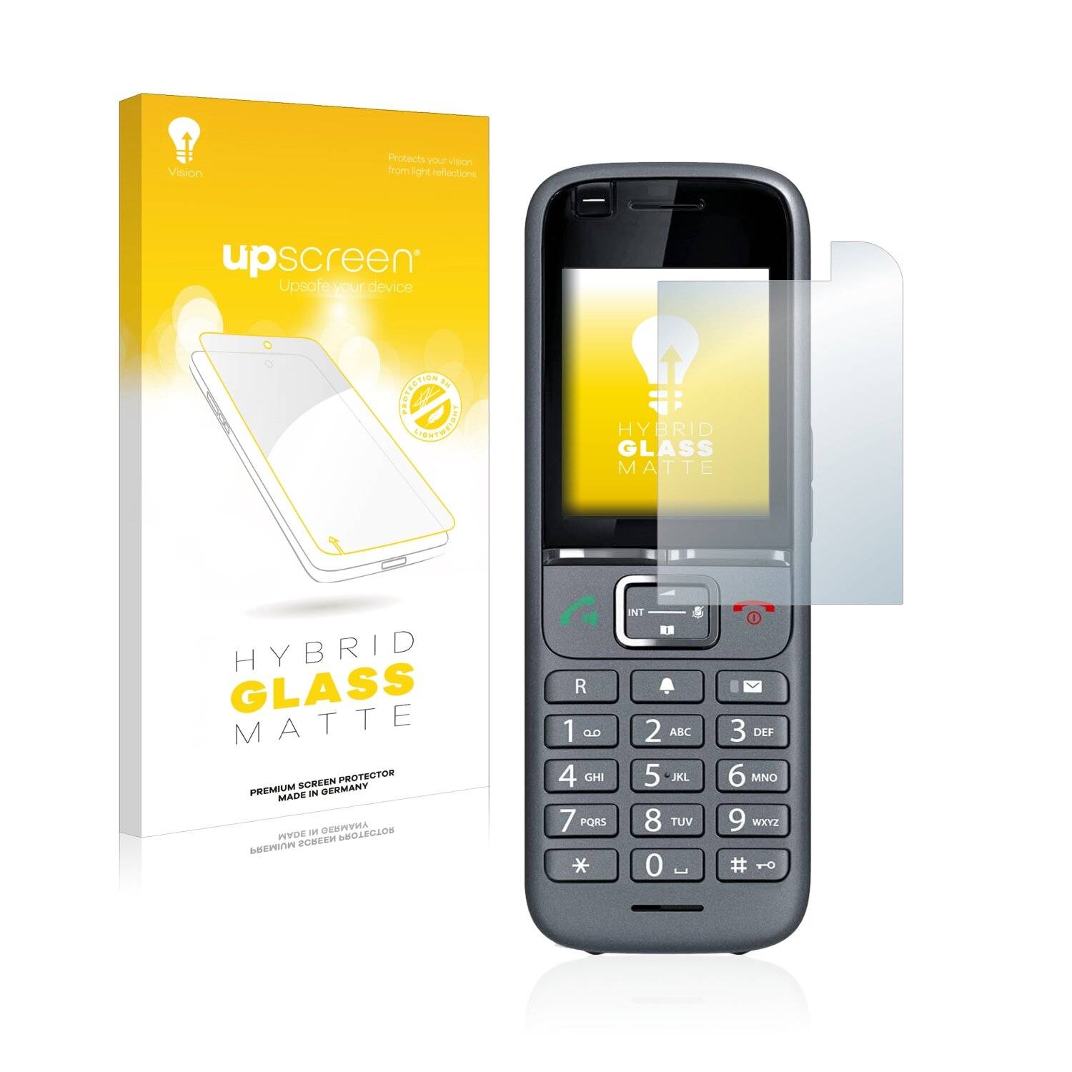 upscreen Hybrid Glass Matte Premium Schutzglas Folie für Gigaset S700H