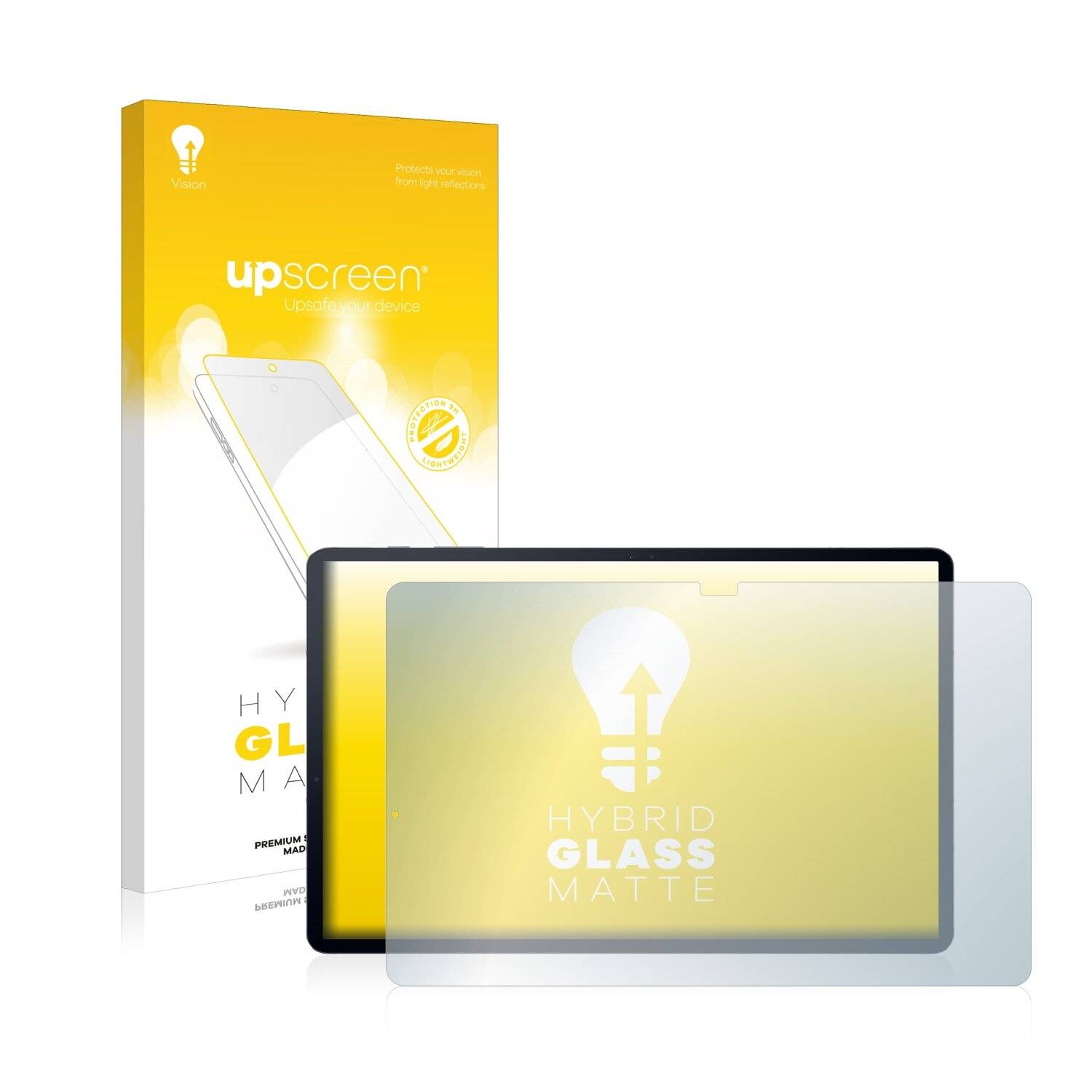 upscreen Hybrid Glass Matte Premium Schutzglas Folie für Samsung Galaxy Tab S7 Plus 5G