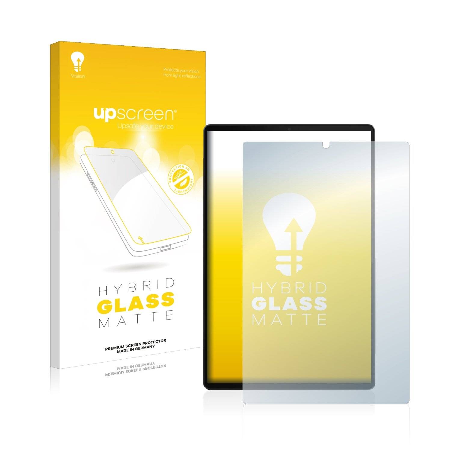 upscreen Hybrid Glass Matte Premium Schutzglas Folie für Lenovo Tab M10 FHD