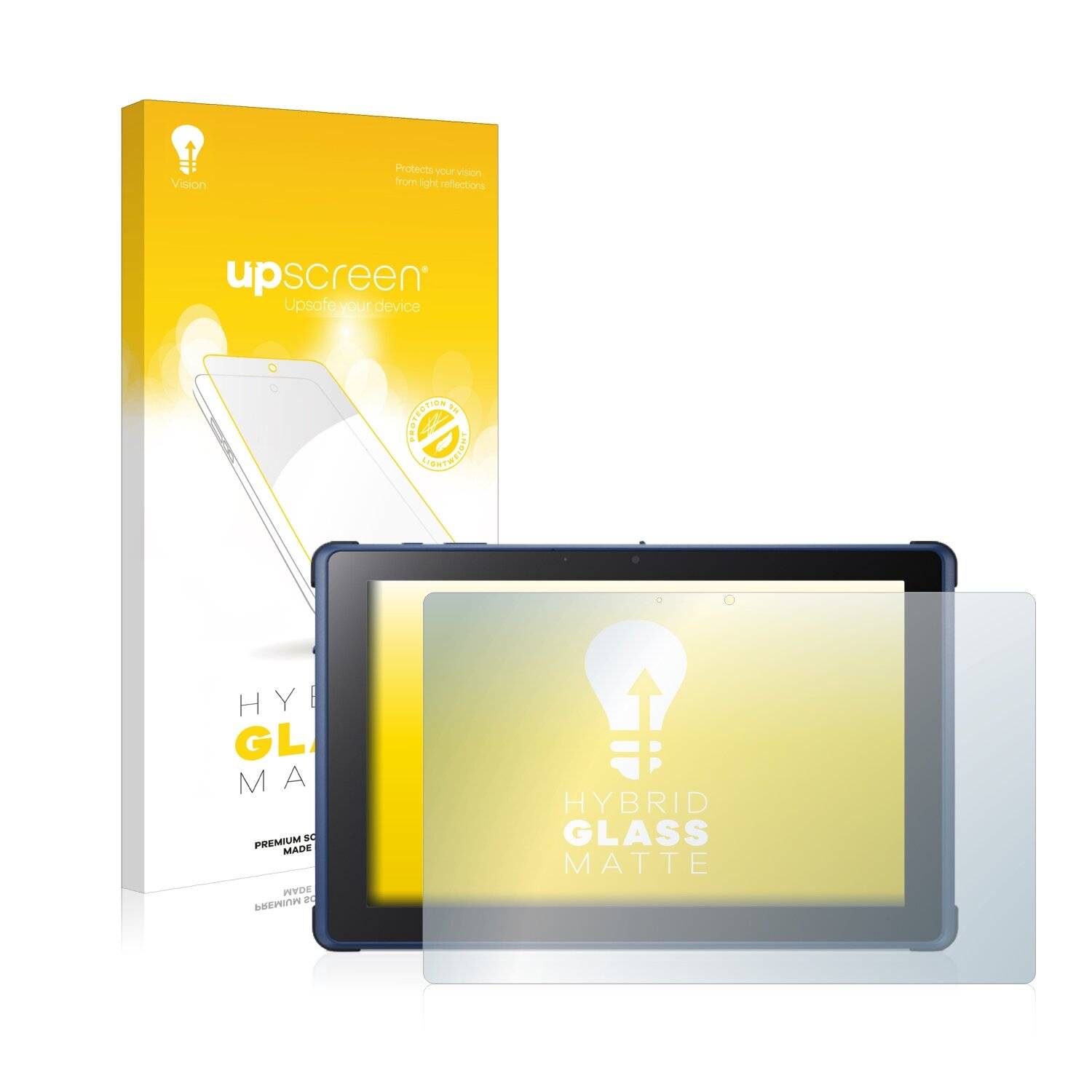 upscreen Hybrid Glass Matte Premium Schutzglas Folie für Acer Enduro Urban T1