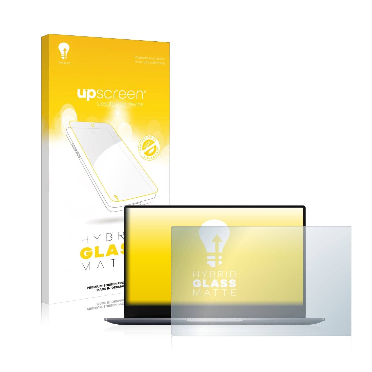 upscreen Hybrid Glass Matte Premium Schutzglas Folie für Honor MagicBook X