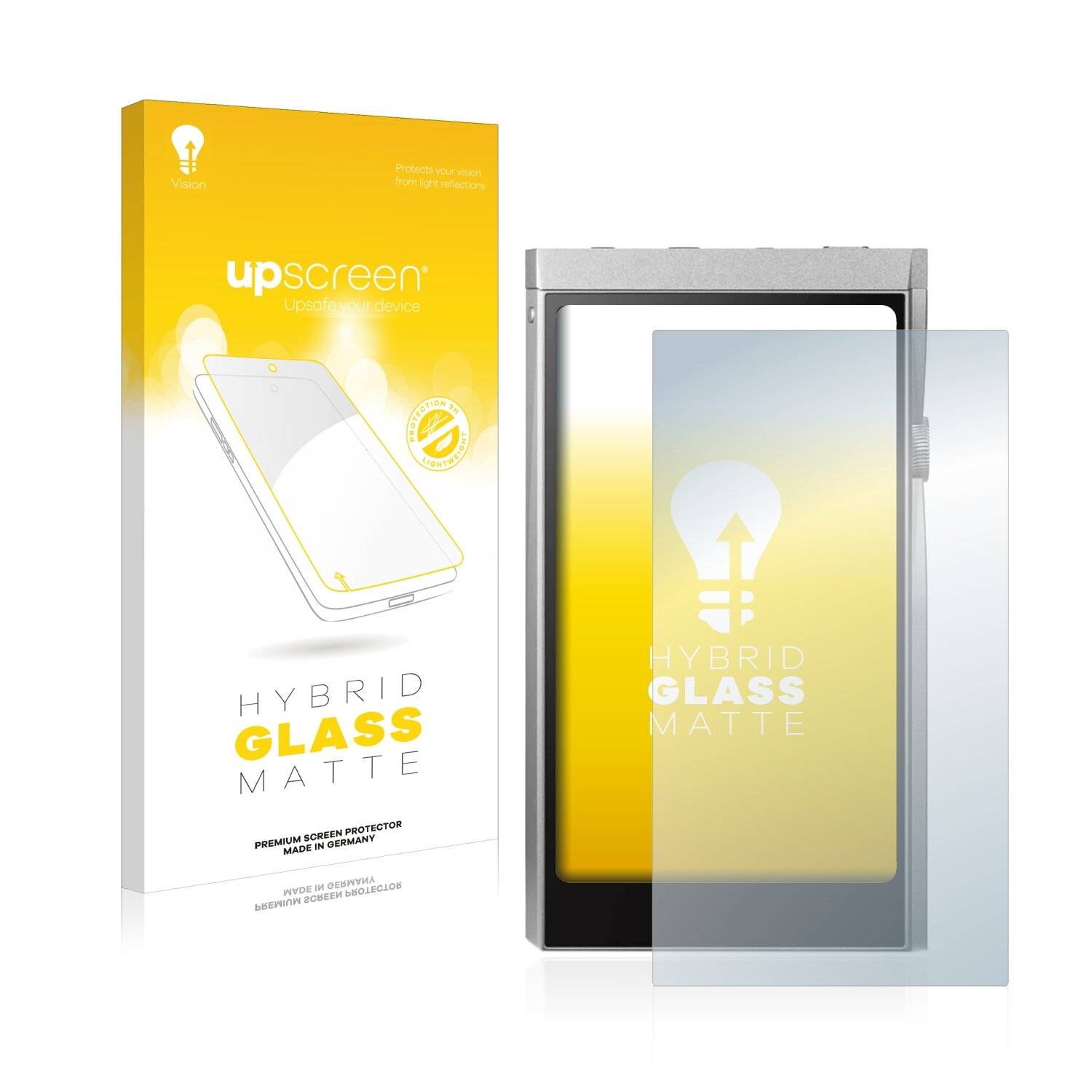upscreen Hybrid Glass Matte Premium Schutzglas Folie für Astell & Kern