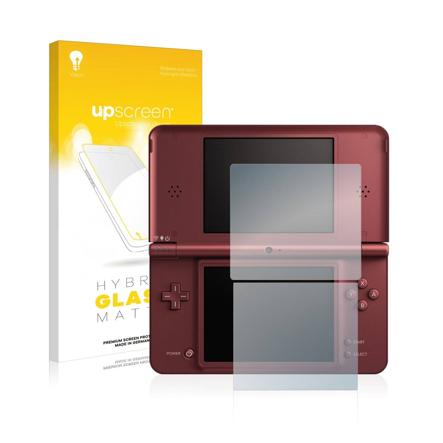 upscreen Flexible Schutz Glas Folie für Nintendo DSi XL Schutzglas 9H Hybridglas Matt Entspiegelt