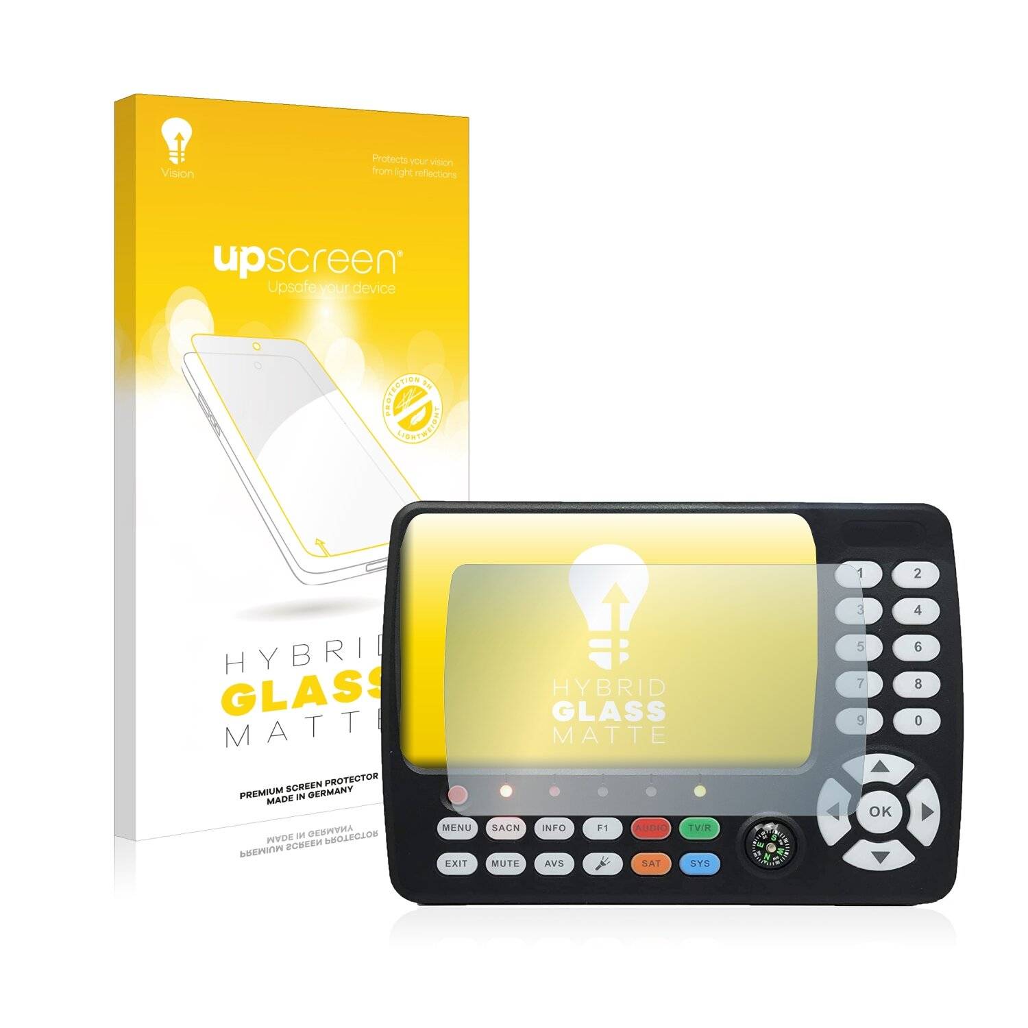 upscreen Hybrid Glass Matte Premium Schutzglas Folie für Satlink ST-5150