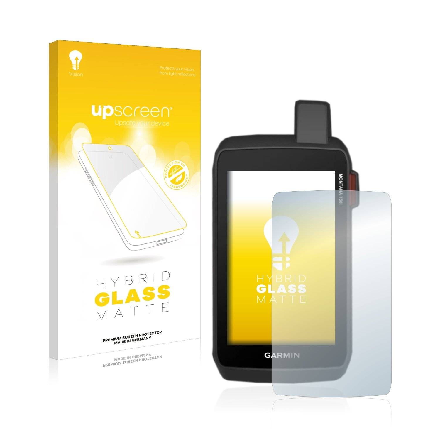 upscreen Flexible Schutz Glas Folie für Garmin Montana 700 / 700i / 750i Schutzglas 9H Hybridglas Matt Entspiegelt