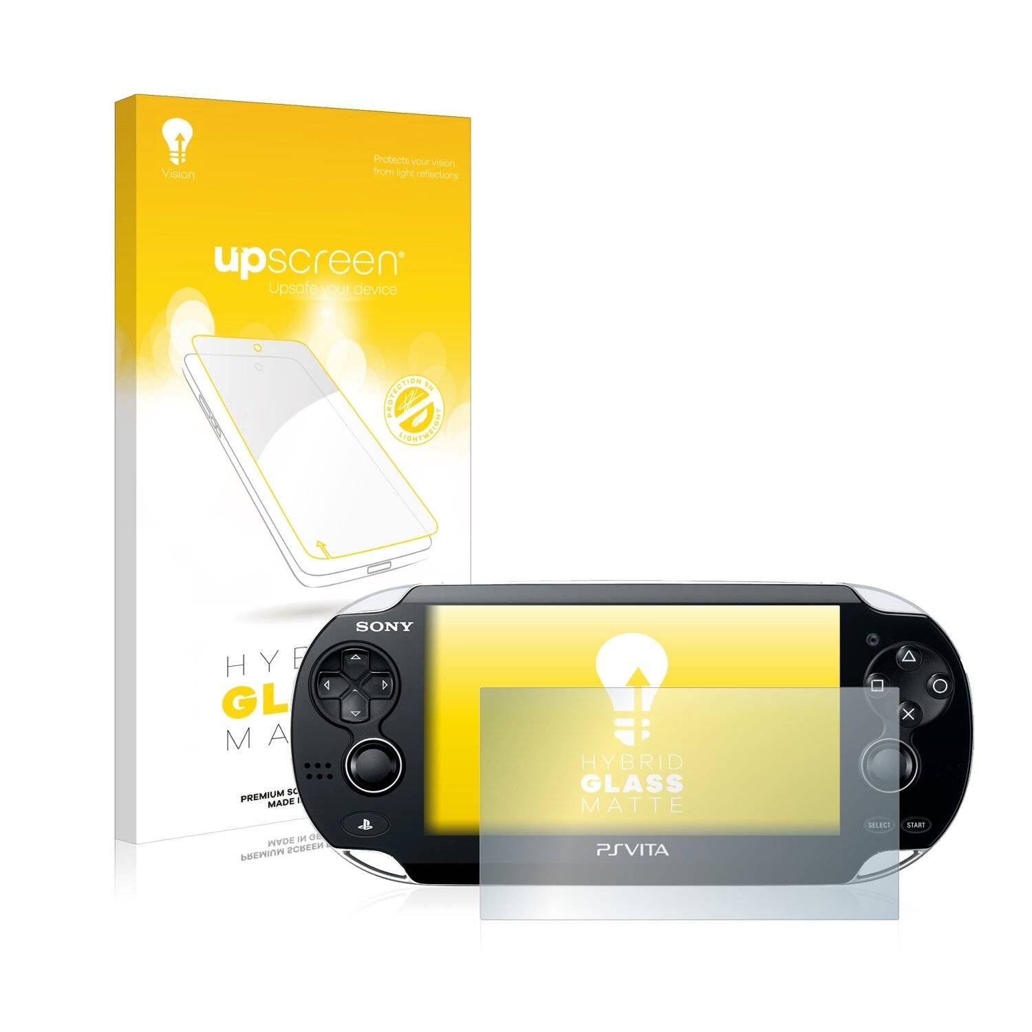 upscreen Flexible Schutz Glas Folie für Sony Playstation PS Vita Schutzglas 9H Hybridglas Matt Entspiegelt