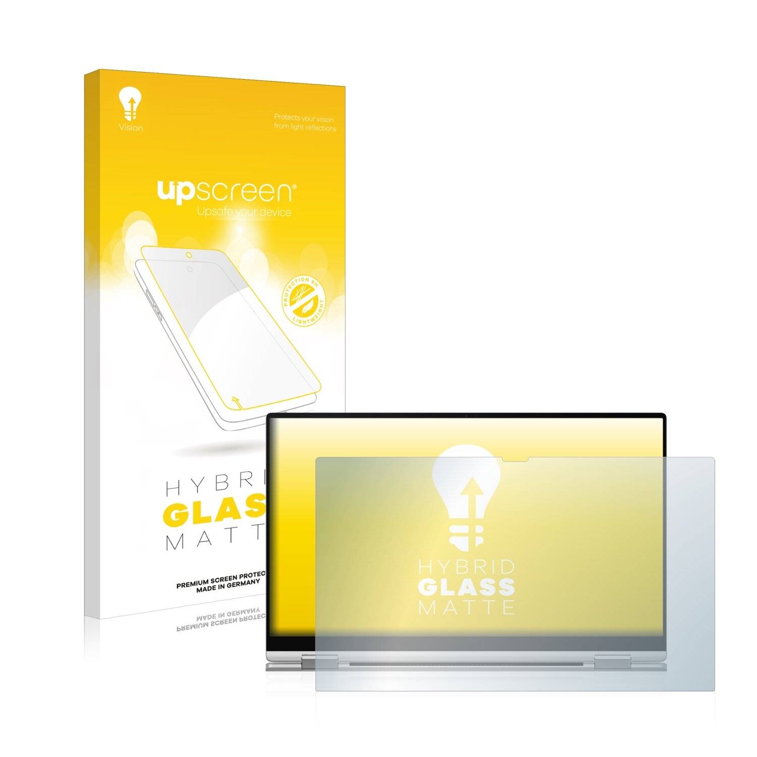 upscreen Hybrid Glass Matte Premium Schutzglas Folie für Samsung Galaxy Book Pro 360