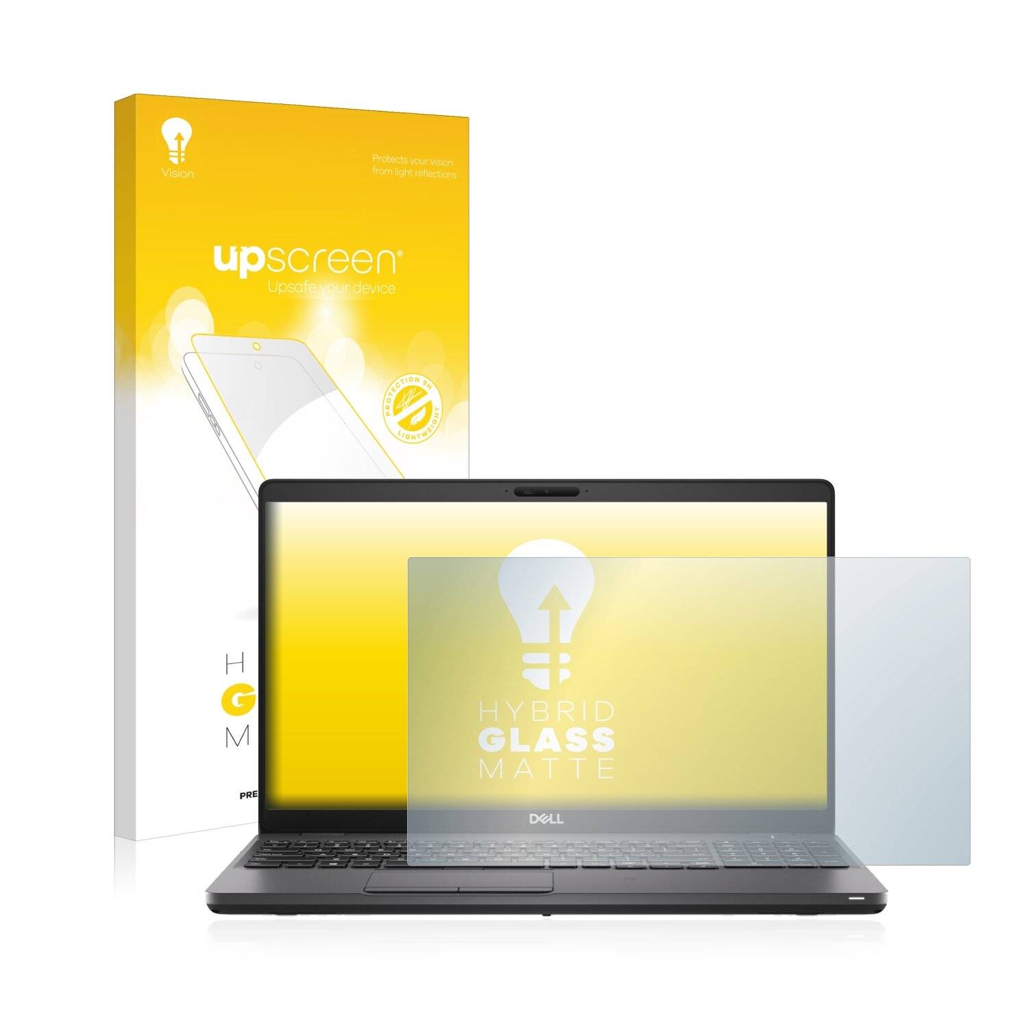 upscreen Hybrid Glass Matte Premium Schutzglas Folie für Dell Precision