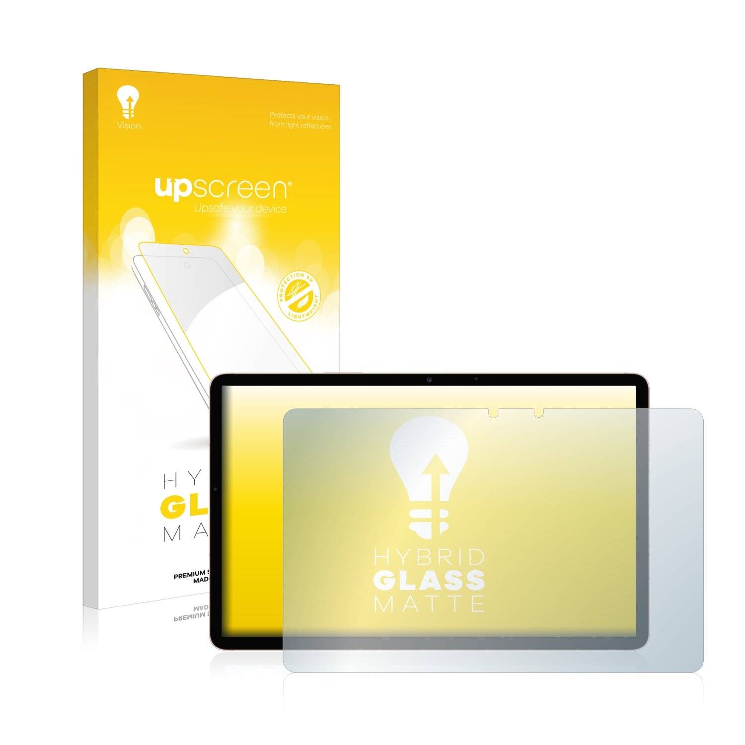 upscreen Hybrid Glass Matte Premium Schutzglas Folie für Samsung Galaxy Tab S7 WiFi 2020 (im