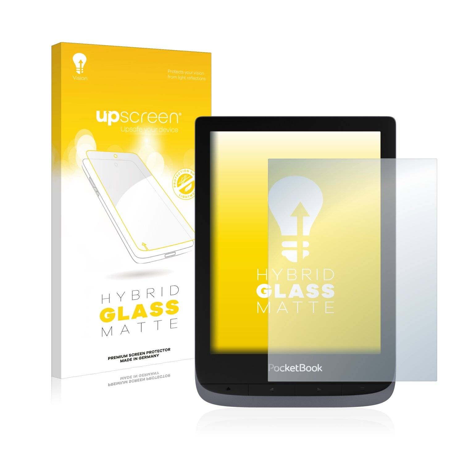 upscreen Flexible Schutz Glas Folie für PocketBook Touch HD 3 Schutzglas 9H Hybridglas Matt Entspiegelt
