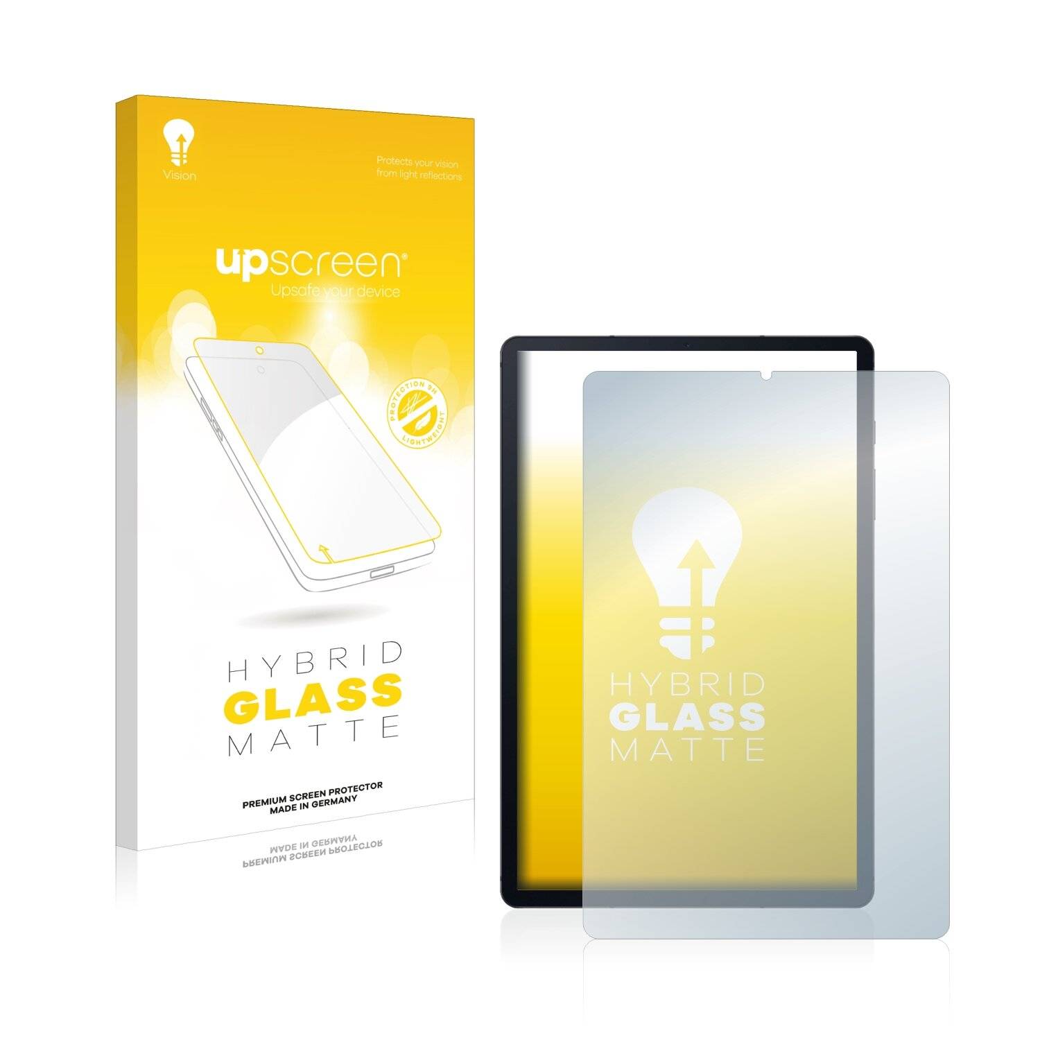 upscreen Hybrid Glas Matt Schutz-Folie für Samsung Galaxy Tab S6 Lite 2020