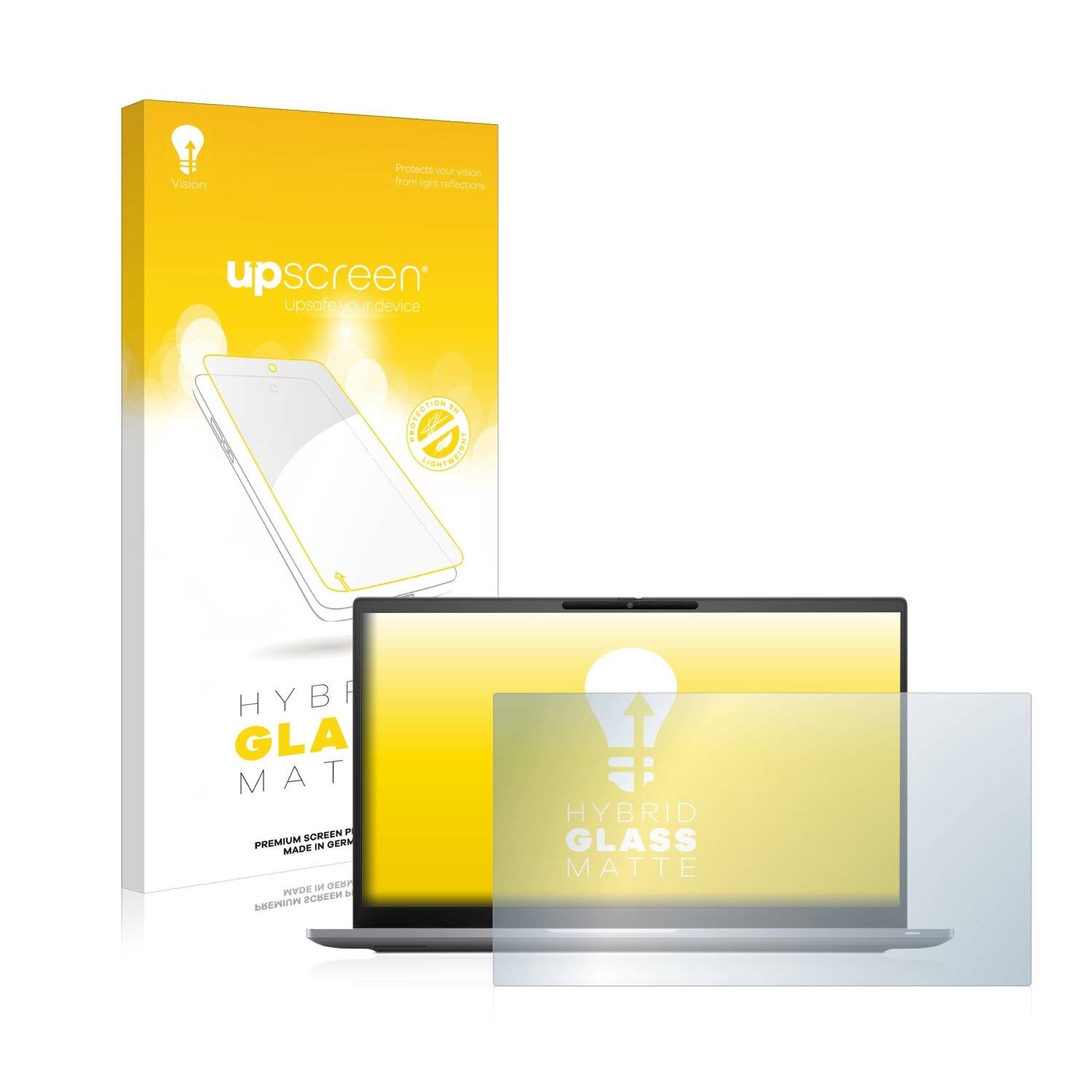 upscreen Hybrid Glass Matte Premium Schutzglas Folie für Dell Latitude
