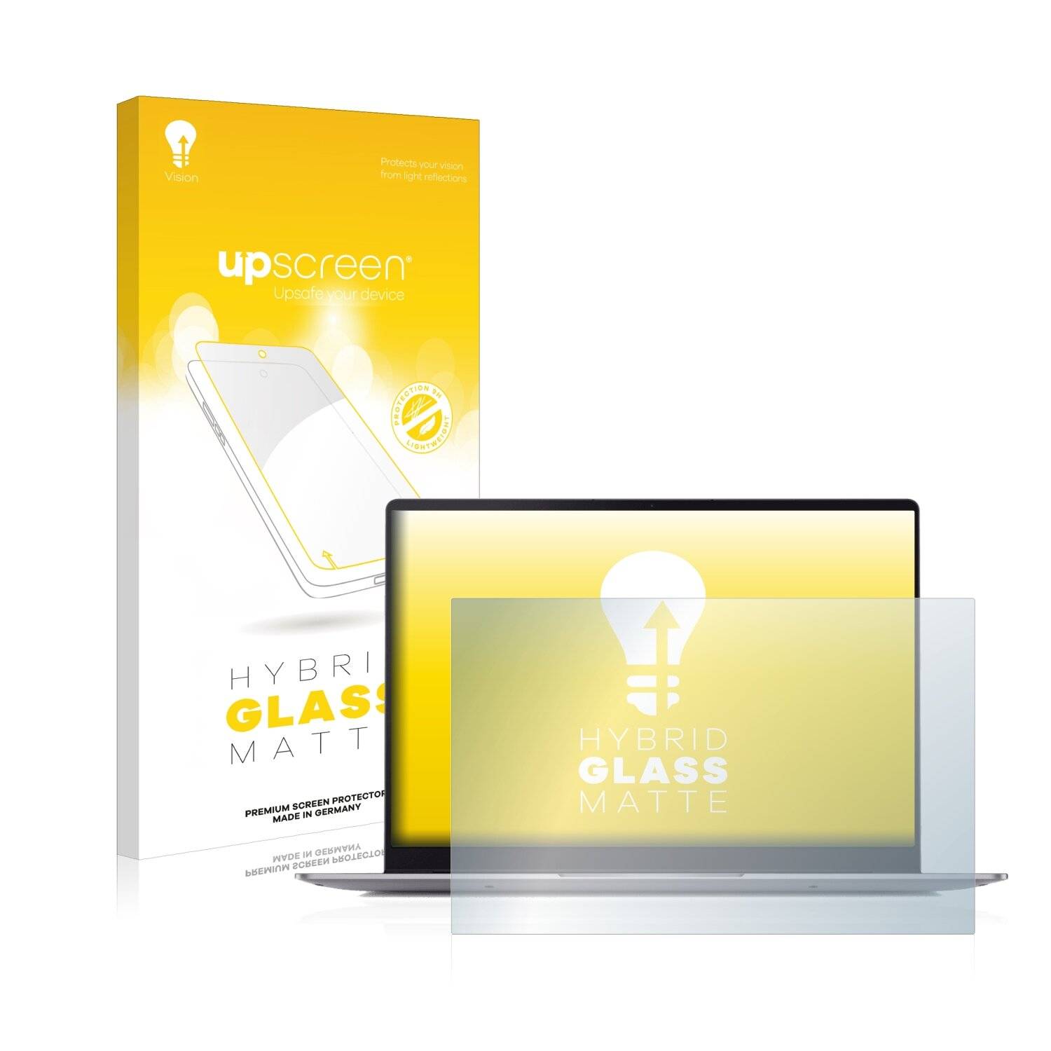 upscreen Hybrid Glass Matte Premium Schutzglas Folie für realme Book Prime