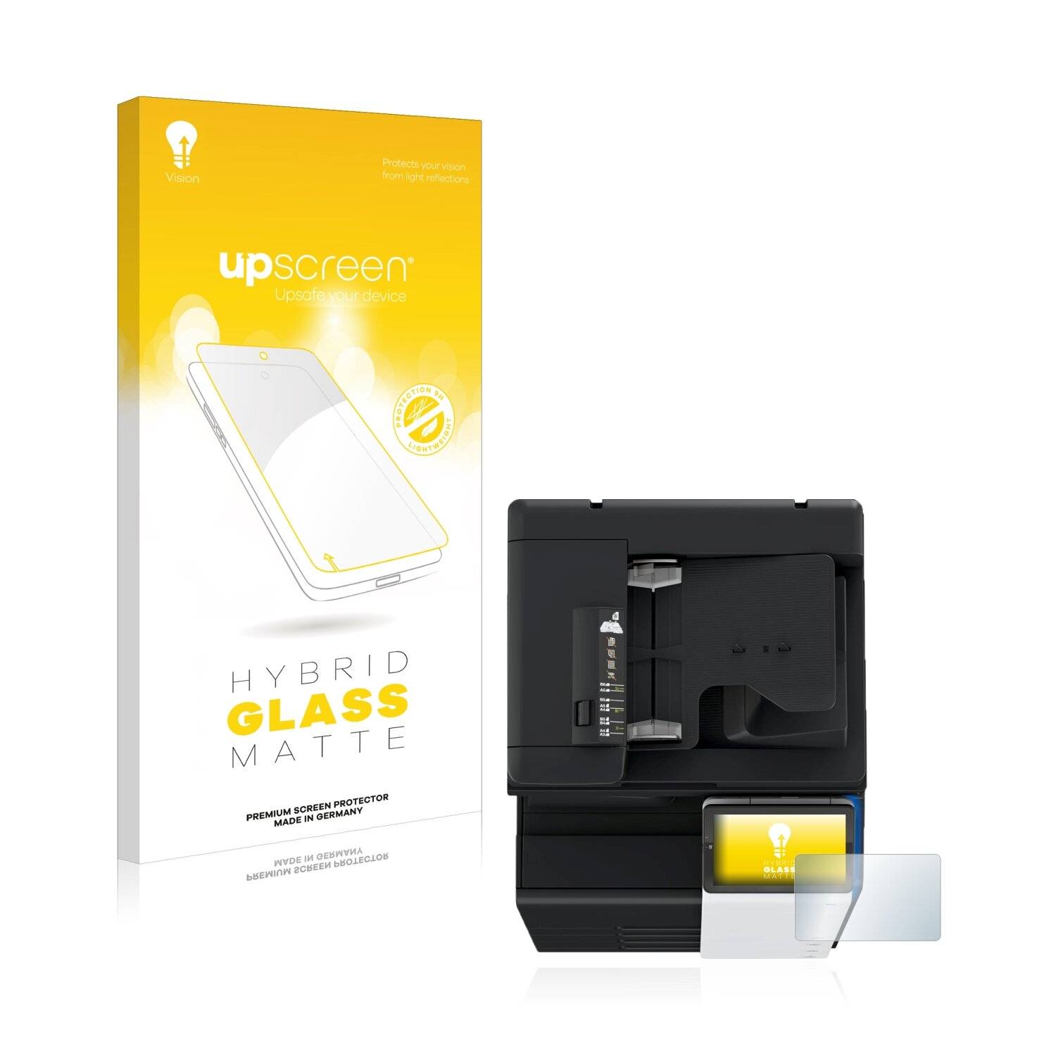 upscreen Hybrid Glass Matte Premium Schutzglas Folie für Konica Minolta BizHub C250