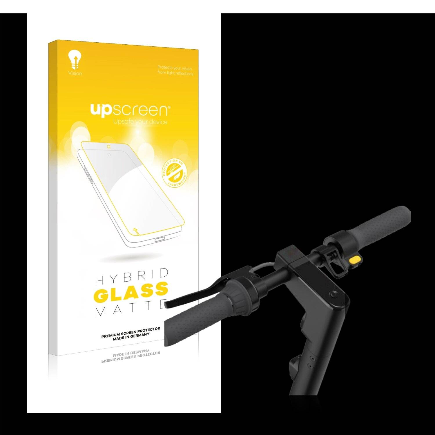 upscreen Hybrid Glass Matte Premium Schutzglas Folie für Segway Ninebot KickScooter MAX G30D
