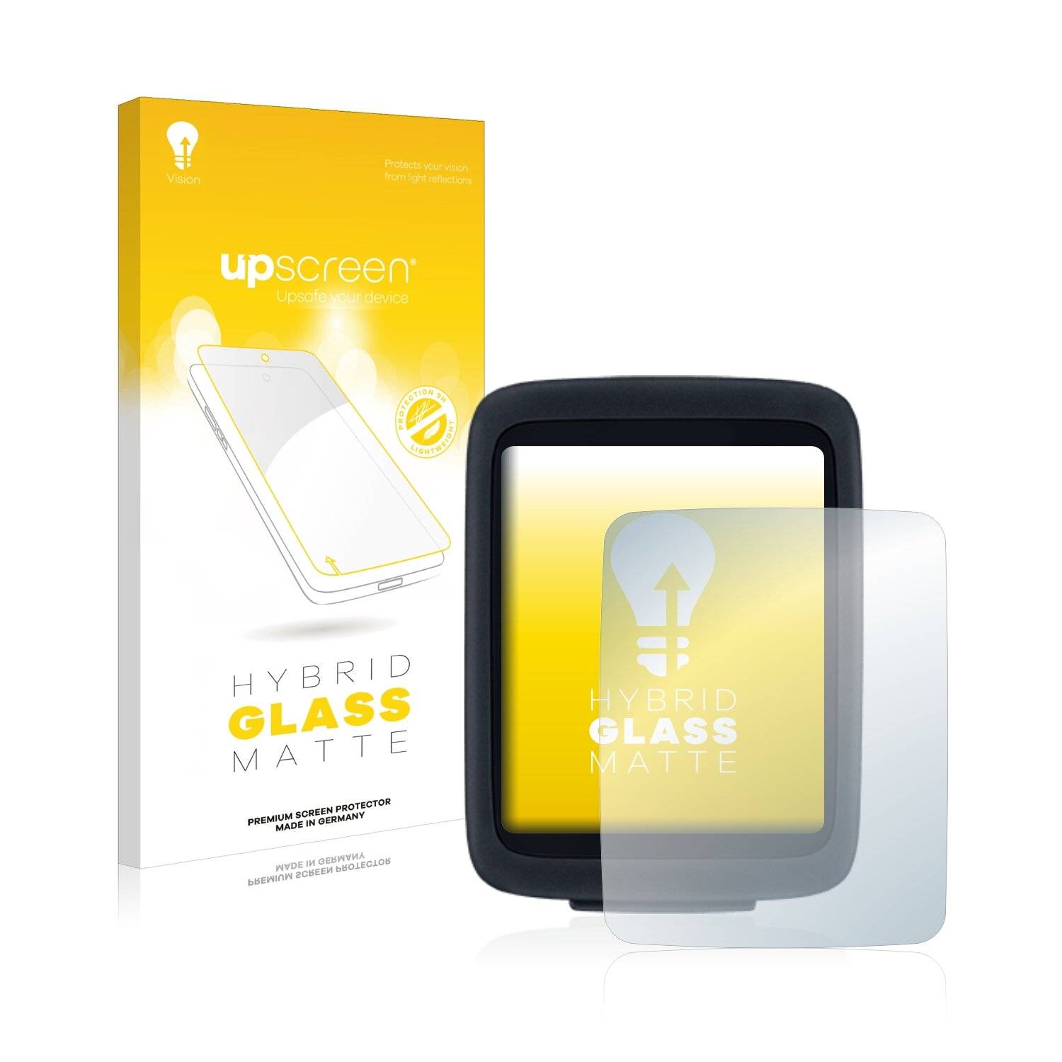 upscreen Hybrid Glass Matte Premium Schutzglas Folie für Sigma BC 10.0