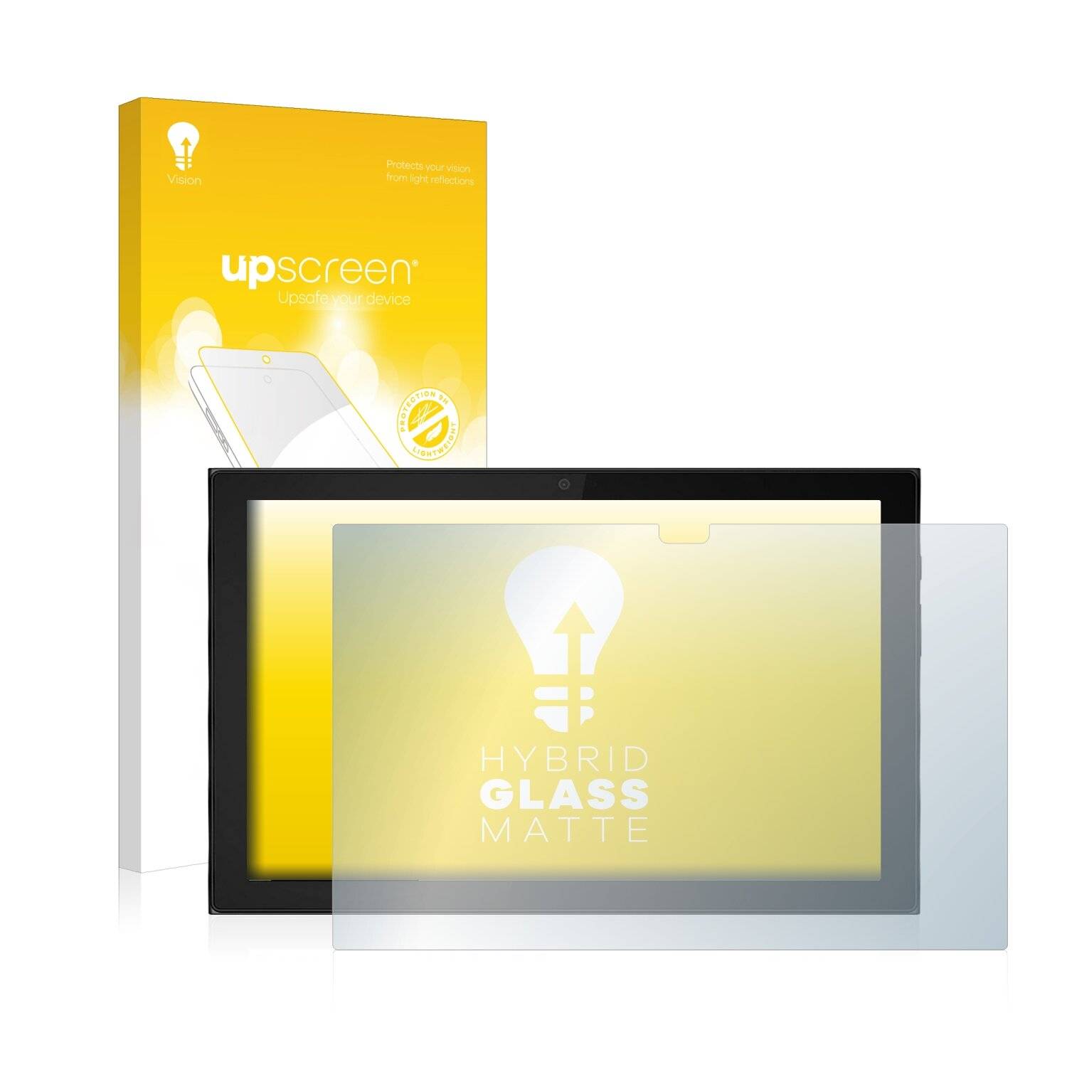 upscreen Hybrid Glass Matte Premium Schutzglas Folie für Lenovo IdeaPad Duet 3i (im