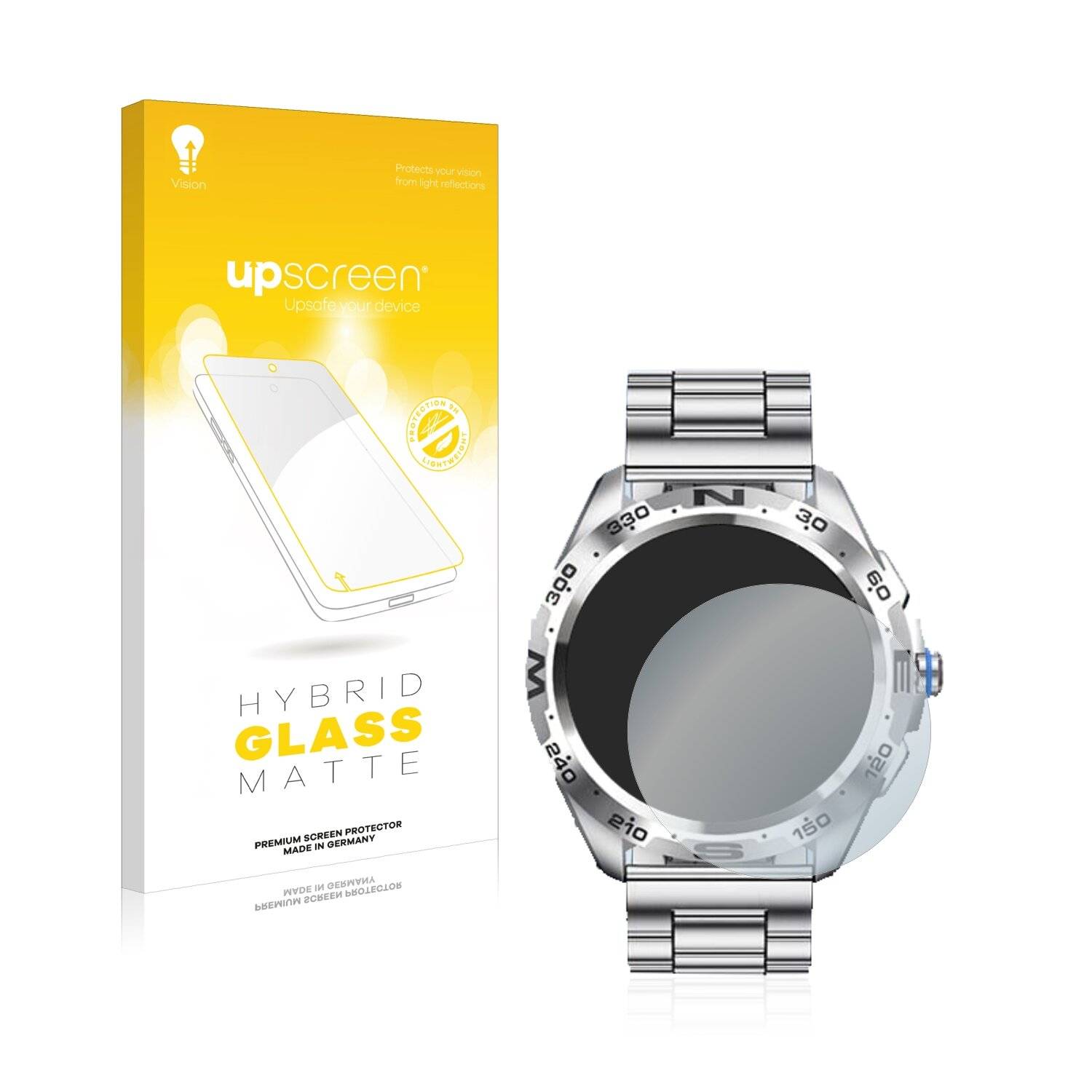 upscreen Hybrid Glass Matte Premium Schutzglas Folie für Lige