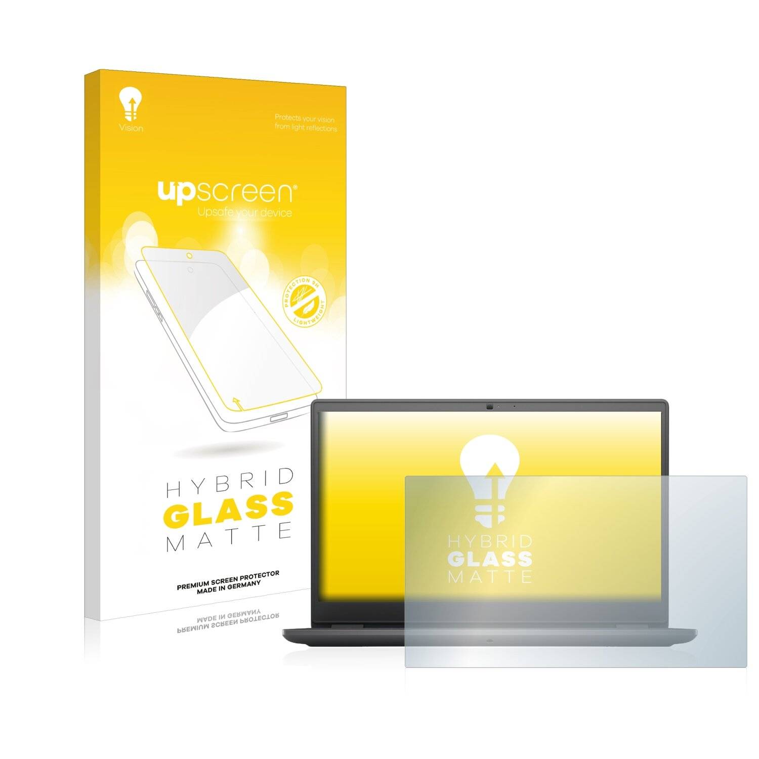 upscreen Hybrid Glass Matte Premium Schutzglas Folie für Dell Latitude