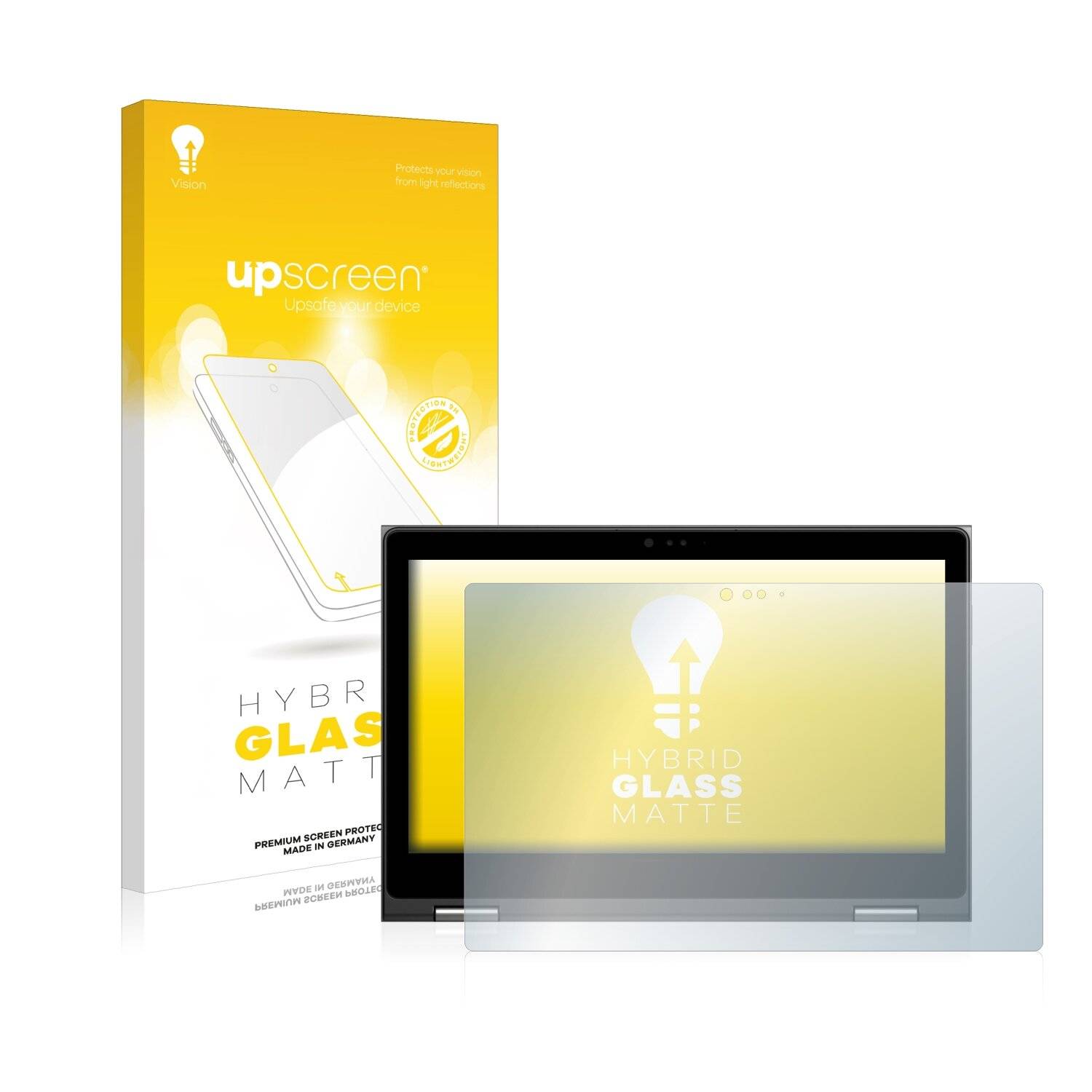 upscreen Hybrid Glass Matte Premium Schutzglas Folie für Dell Inspiron 15 5579