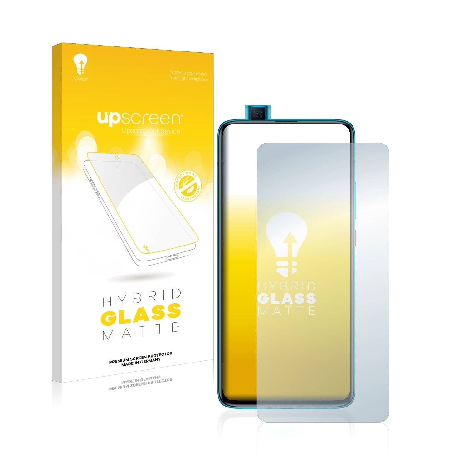 upscreen Flexible Panzerglasfolie für Xiaomi Poco F2 Pro Schutzglas 9H Hybridglas Matt Entspiegelt